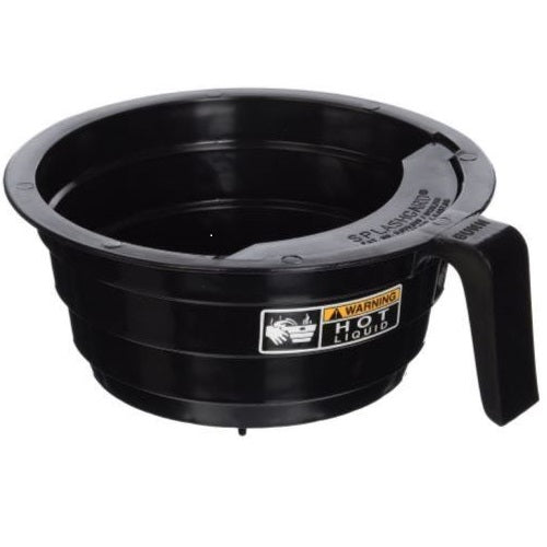 Bunn 20583.0003 SplashGard Black Plastic Coffee Filter Brew Funnel with Decal - Perfect for Commercial Coffee Makers & Home Brewing Stations