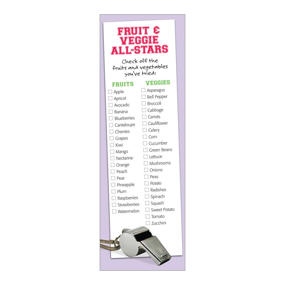 100 Colorful Fruit and Vegetable Bookmarks for Kids - Fun Reading Accessories (2.5