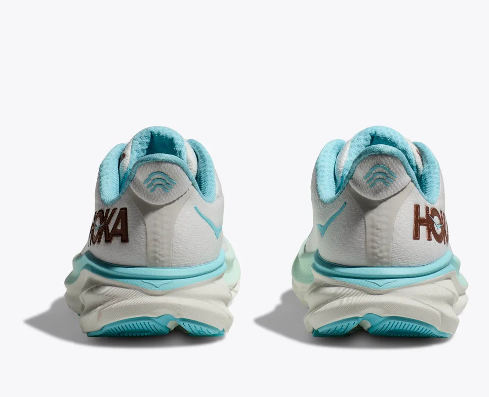 HOKA Women's Clifton 9 Running Shoes - Lightweight Cushioned Sneakers for Women in Frost/Rose Gold | Perfect for Road Running, Jogging & Daily Walking