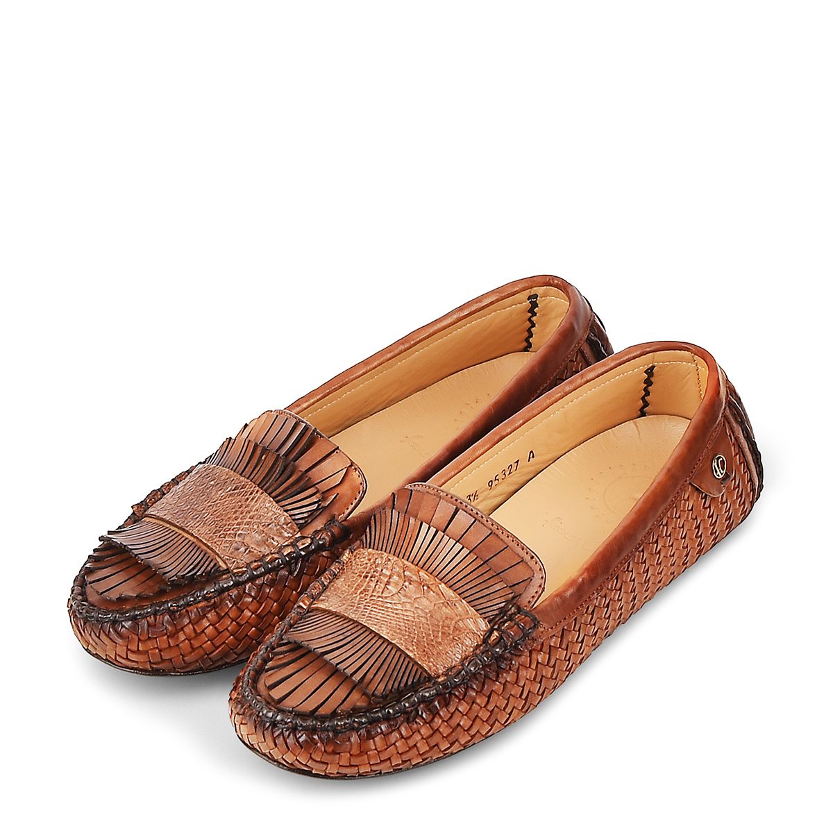 Women's Cuadra Brown Fashion Casual Woven Leather Flat Driving Shoes - Comfortable Loafers for Work, Travel & Everyday Wear