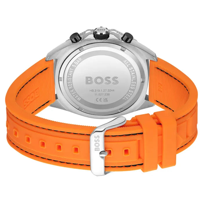 HUGO BOSS Men's Watch 1513970 - Energy Collection Silicone Strap Chronograph Watch for Men - Perfect for Business, Casual & Outdoor Activities
