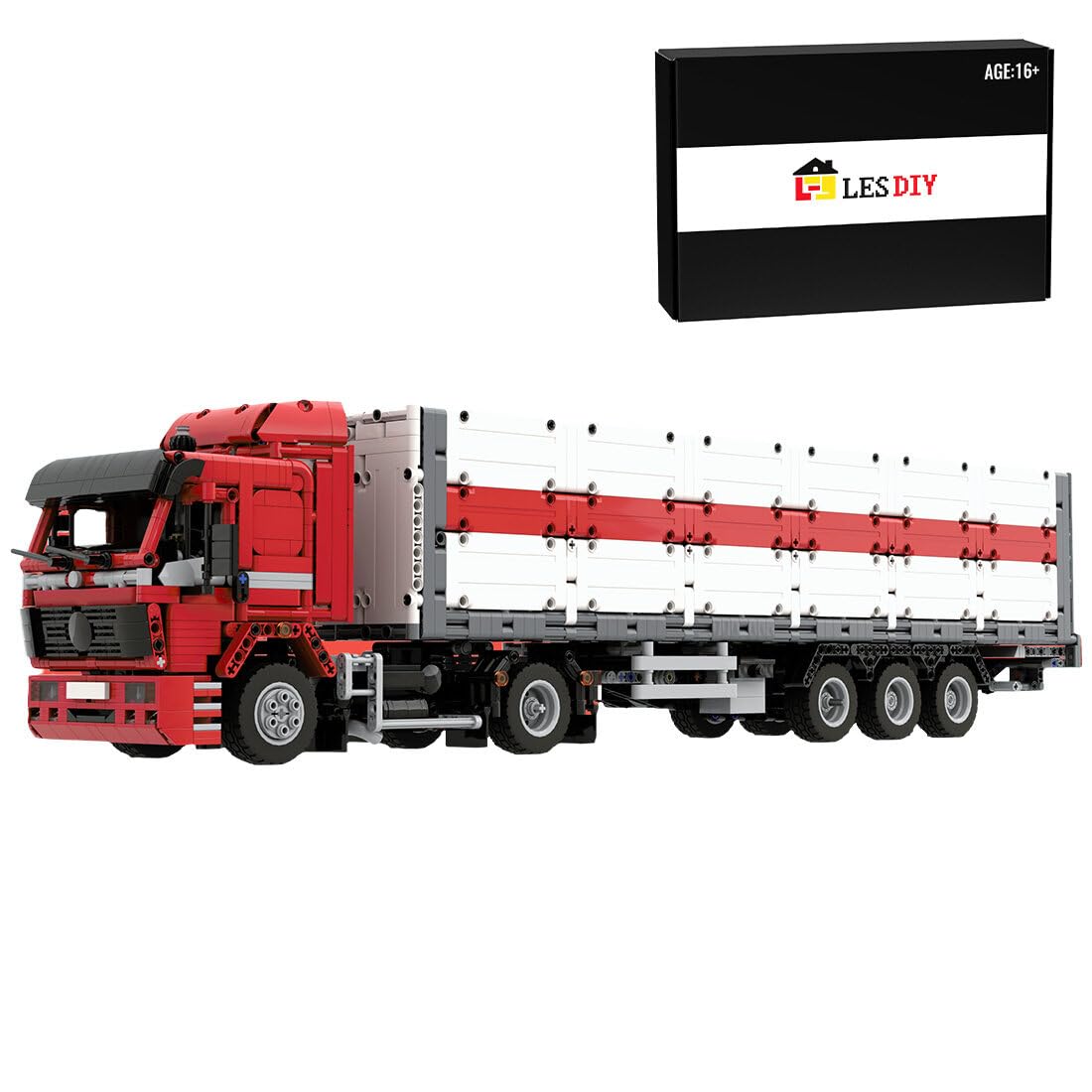 Heavy-Duty Tow Truck Crane Building Kit - 3264 PCS STEM Engineering Toy Compatible with Lego Technic, Construction Vehicle Model for Kids & Adults | DIY Project, Gift Idea, Educational Play