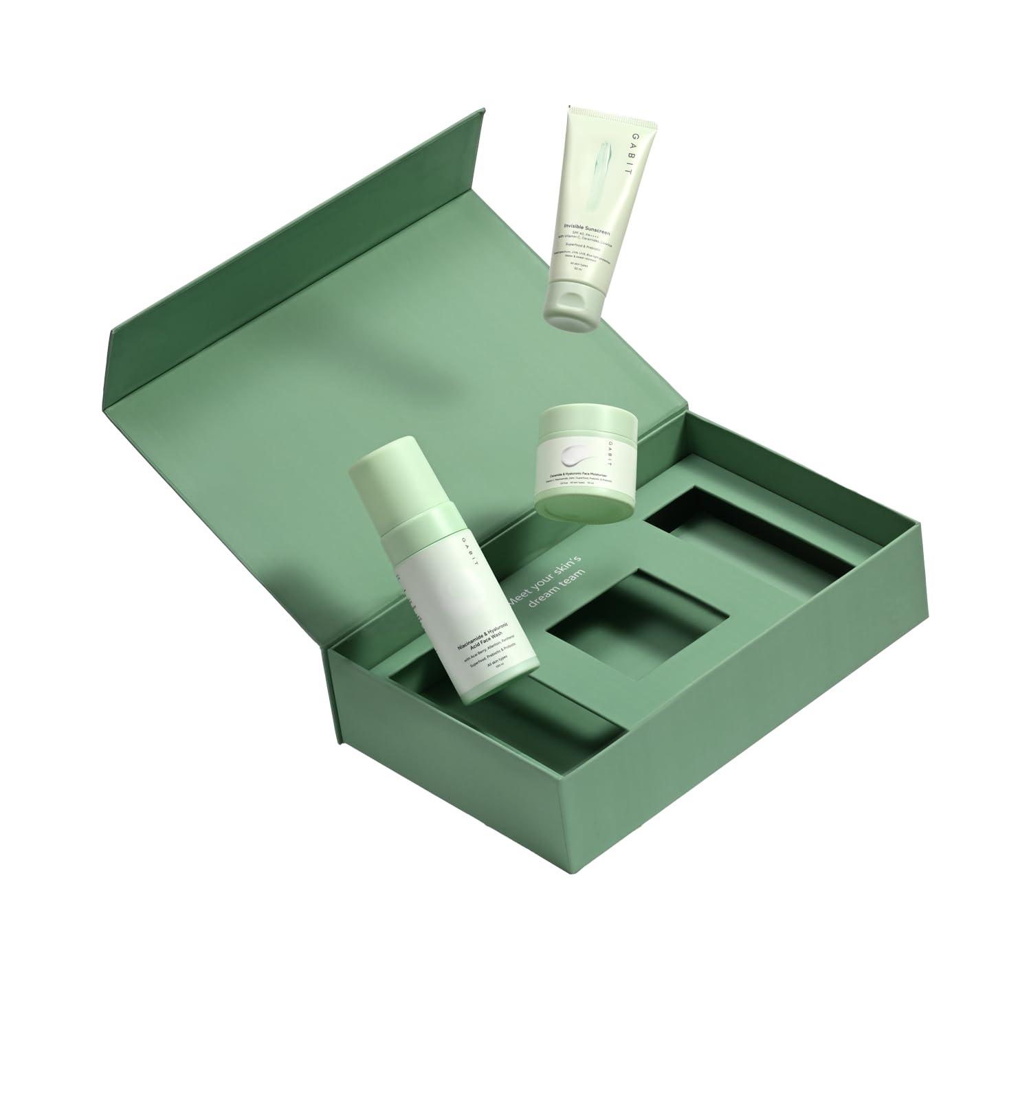 Gabit Skin Starter Gift Box Set - Complete Skincare Kit for Face & Body - Perfect for Travel, Gifts & Daily Routine
