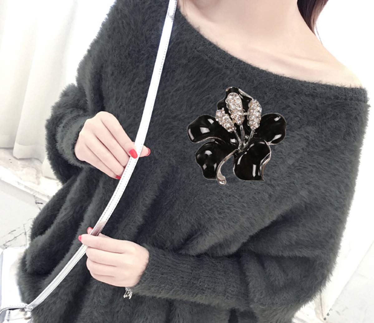 Seven Wolves Rhinestone Brooch Pin for Women - Wedding & Party Accessory