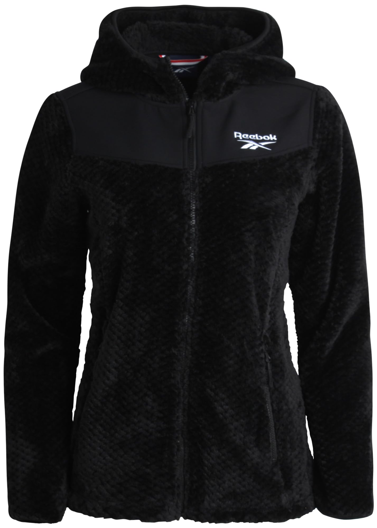Reebok Women's Fleece Zip Up Hooded Jacket - Warm Insulated Winter Coat for Snow & Cold Weather - Cozy Outdoor Activities & Casual Wear (S-XL)