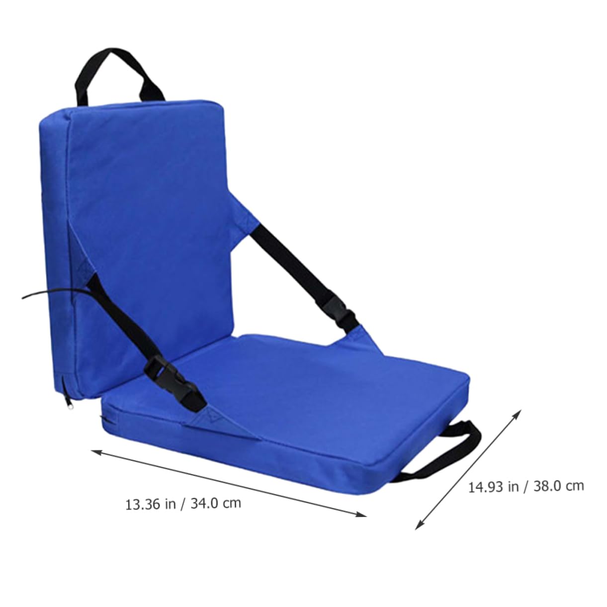 BIUDECO Ergonomic Bench Cushion - Comfortable Outdoor Seat Pad with Padded Backrest - Perfect for Camping, Beach, Stadium, Picnics, and Outdoor Leisure Activities - Supports Back for Long Sitting Comfort