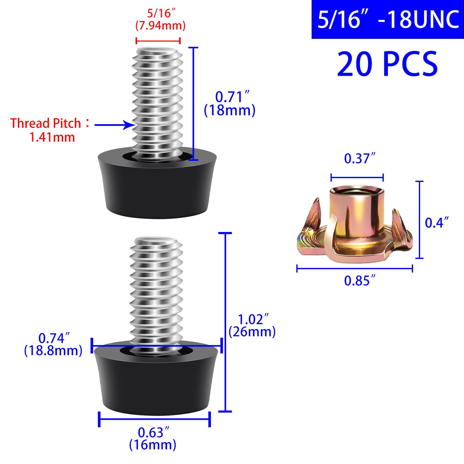 20 PCS 5/16