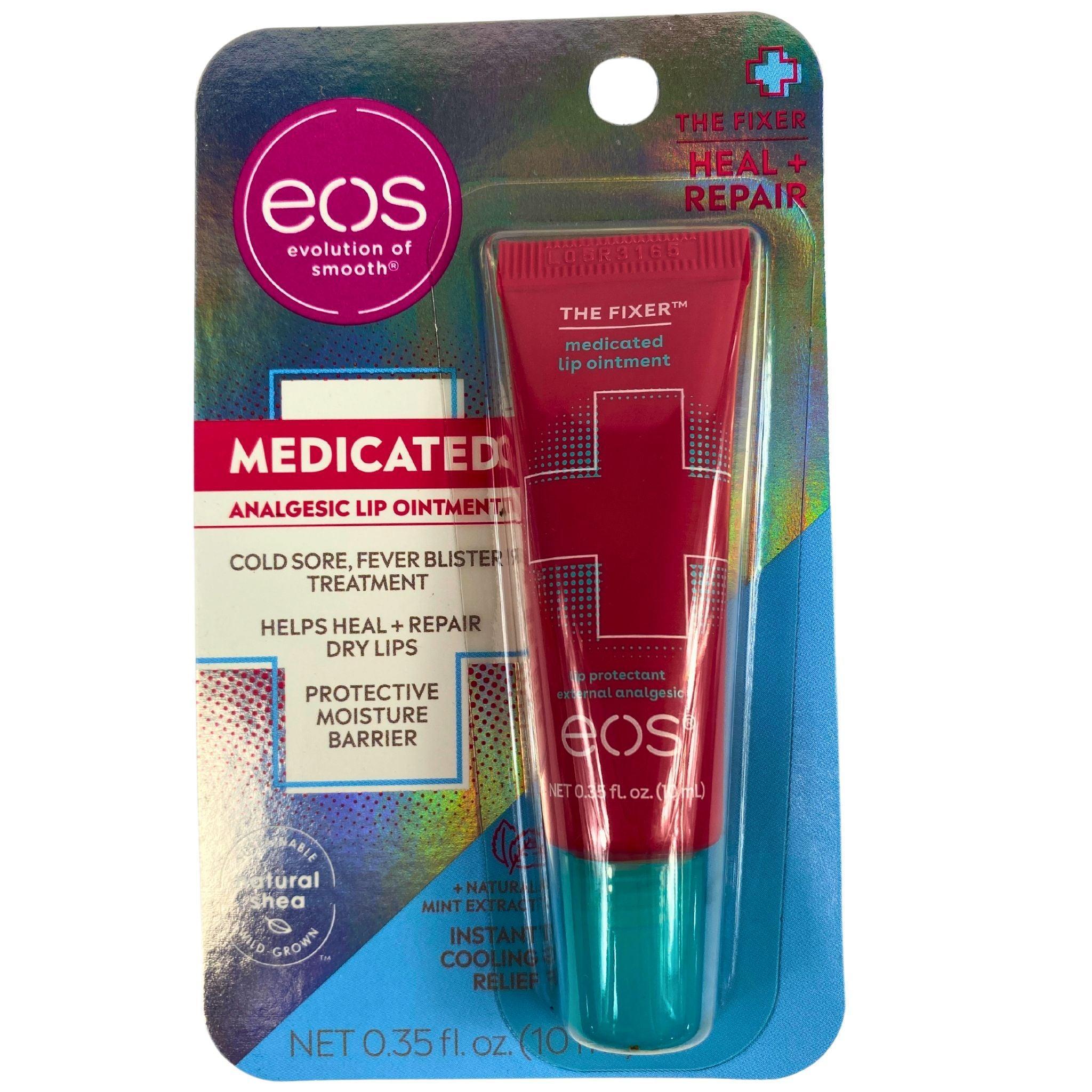 Eos Evolution Of Smooth Medicated Analgesic Lip Balm (60 Pack) - Soothing Dry & Chapped Lips for Winter Skincare & Daily Hydration