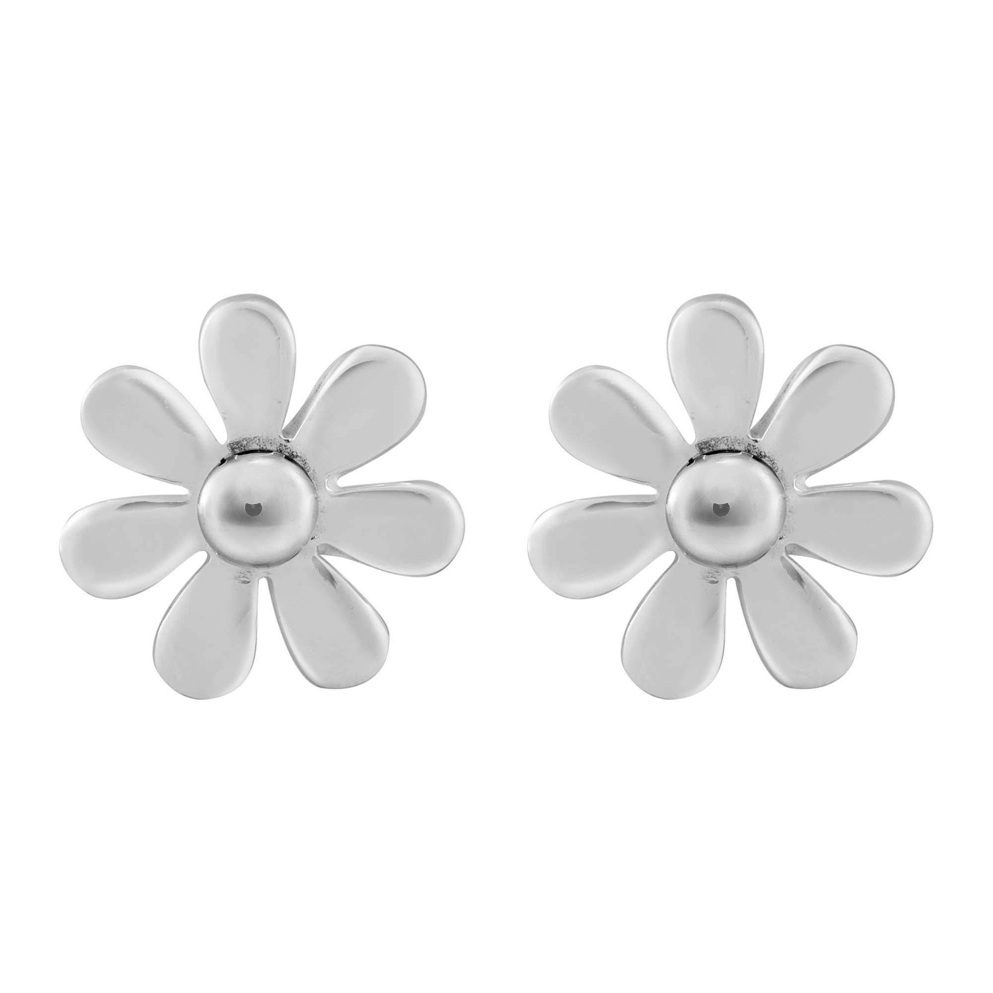 AeraVida .925 Sterling Silver Daisy Flower Stud Earrings for Women - Minimalist Elegant Jewelry Gift for Daughter, Girlfriend, Wife | Perfect for Everyday Wear, Office, Date Night, Special Occasions