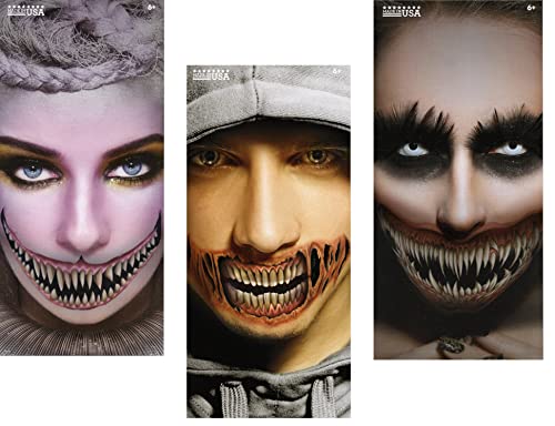 Scary Smile with Sharp Teeth