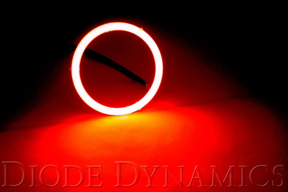 Halo Lights LED 110mm Red Single Diode Dynamics - High Performance Car Interior Lighting for Custom Vehicle Styling & Night Driving Safety