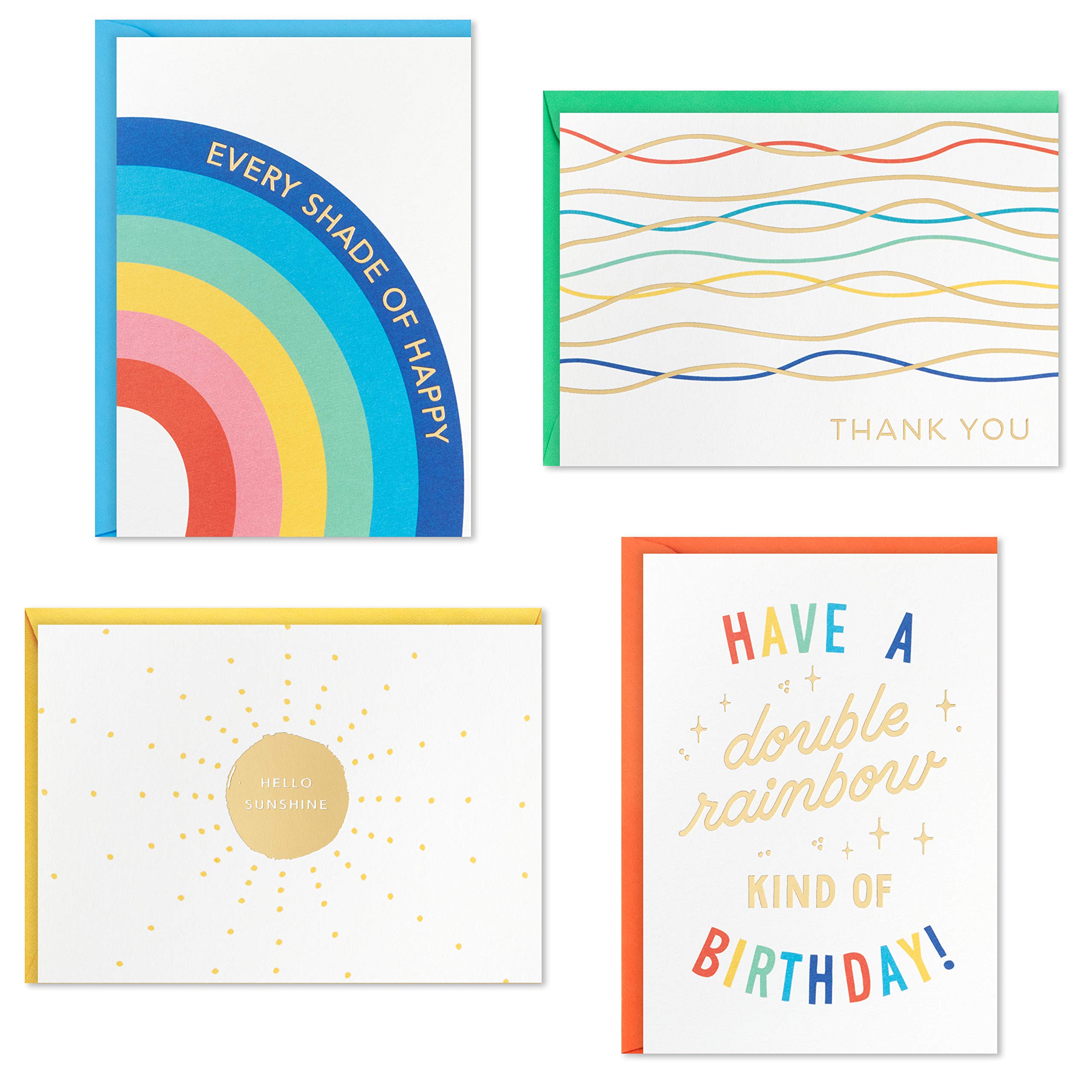 Hallmark All Occasion Crayola Greeting Cards Set - 20 Pack with Birthday, Thank You & Blank Cards for Kids, Teachers & Friends | Perfect for School, Office & Home Celebrations