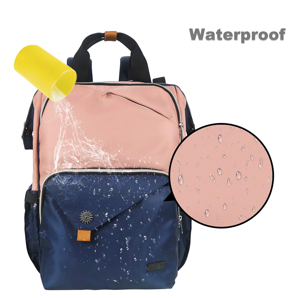 Hap Tim Pink Laptop Backpack for Women - Stylish Travel & Work Backpack with USB Charging Port (7651-BP) - Perfect for Business Trips, College & Daily Commute