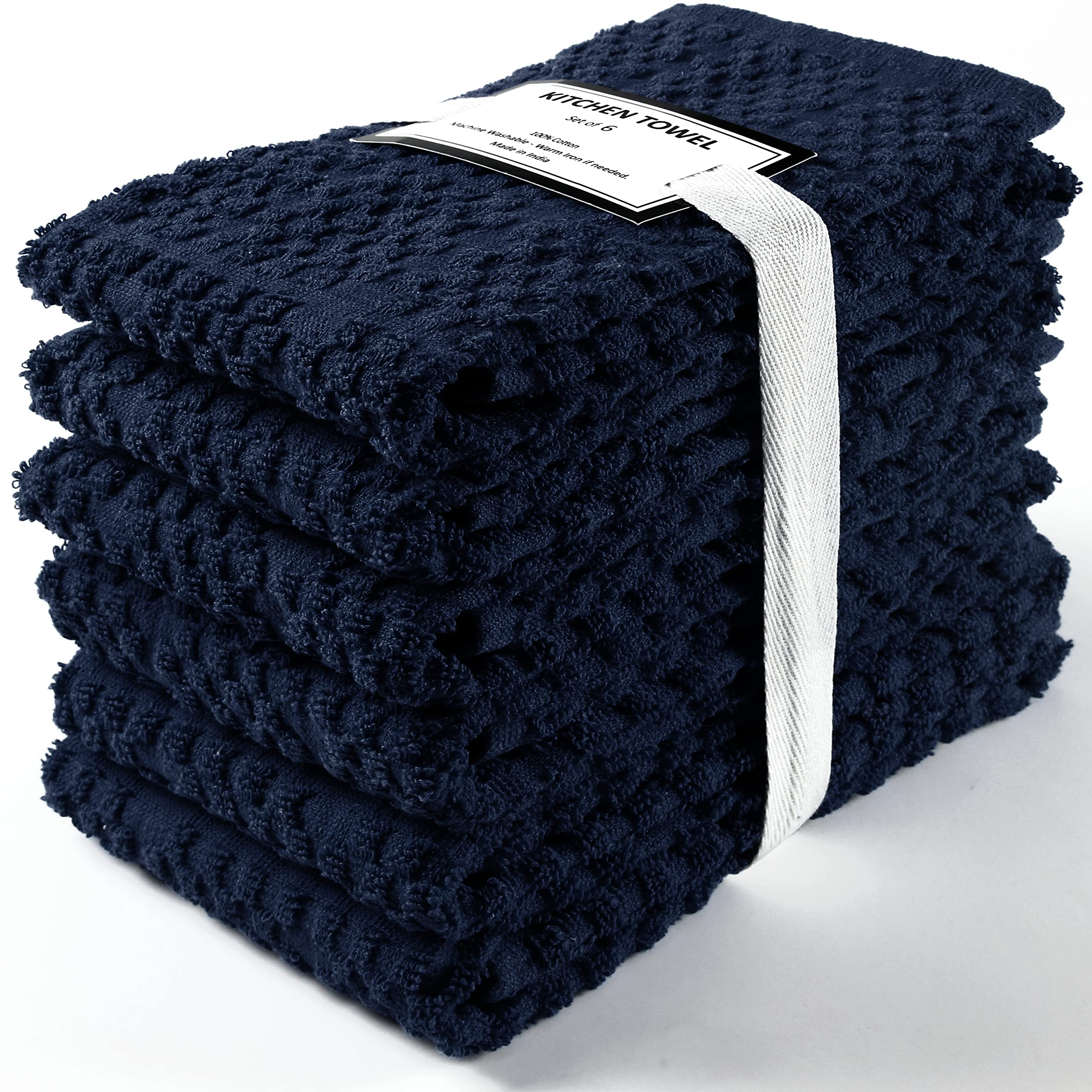 Premium 100% Cotton Quick Dry Kitchen Towels - 16