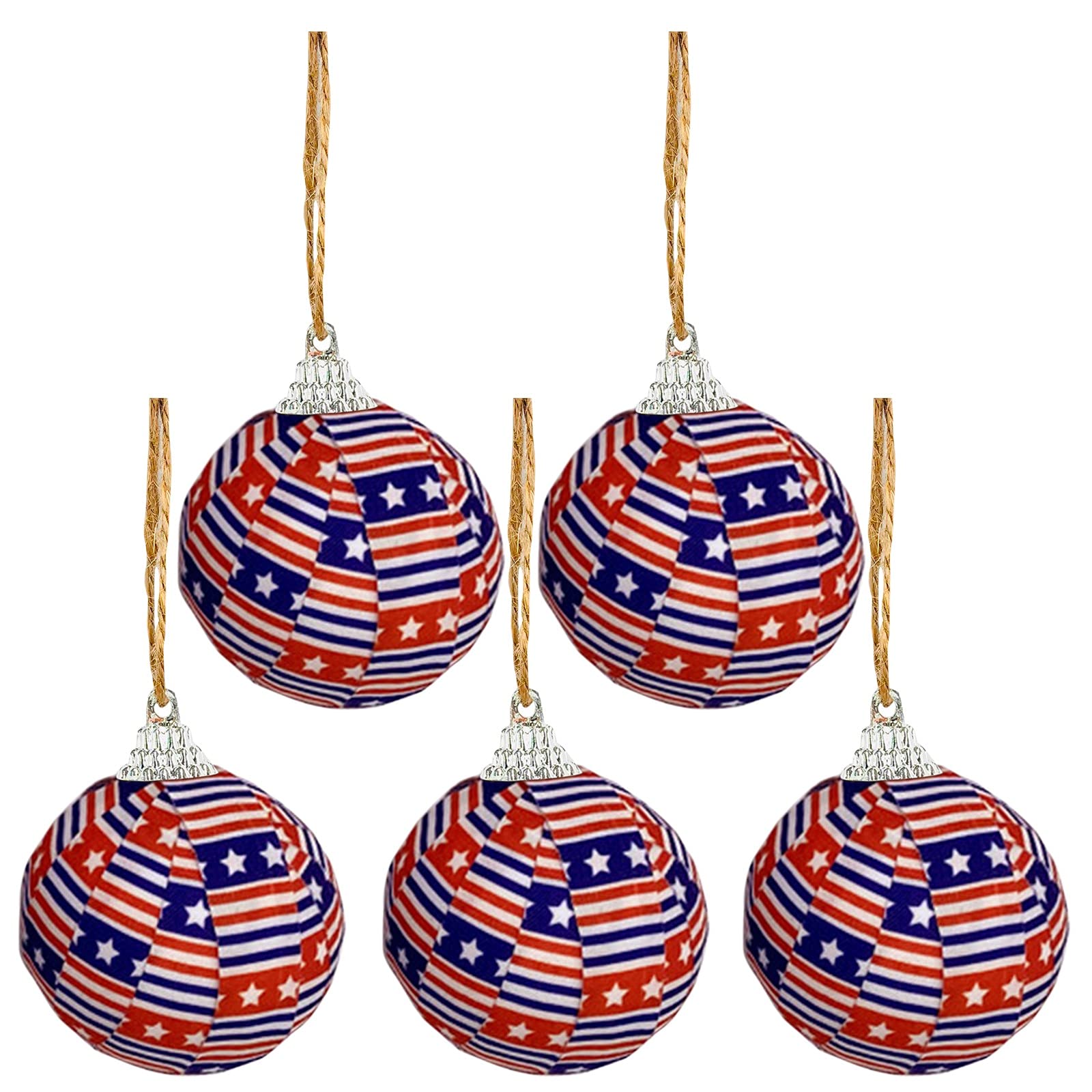 Car Mirror Foam Pendant Hanging Decor - Independence Day Themed Decorative Balls with Little Birds for Home, Office & Party Decorations | Perfect for Car Rearview Mirror, Christmas Tree Ornaments & Gift Bag Embellishments