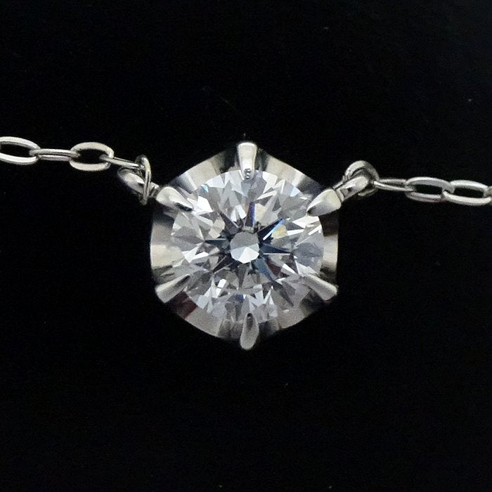 4℃ Diamond Necklace 0.272ct Pt850 Platinum - Elegant Pendant Jewelry for Women, Perfect for Anniversary, Wedding & Special Occasion Gifts