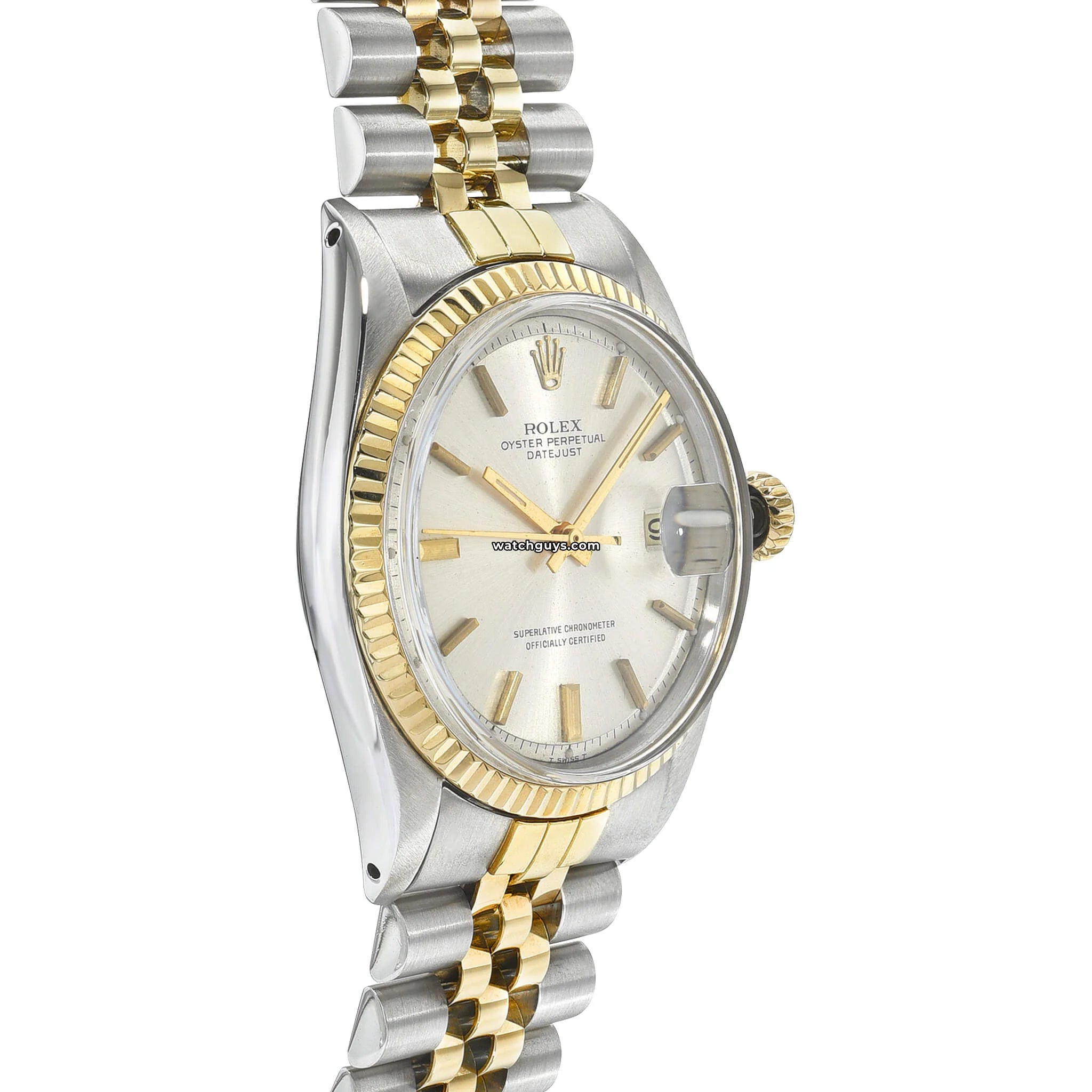 Rolex Datejust 1601 Two Tone Men's Watch - 18K Gold & Stainless Steel Automatic Watch for Business, Formal & Luxury Occasions