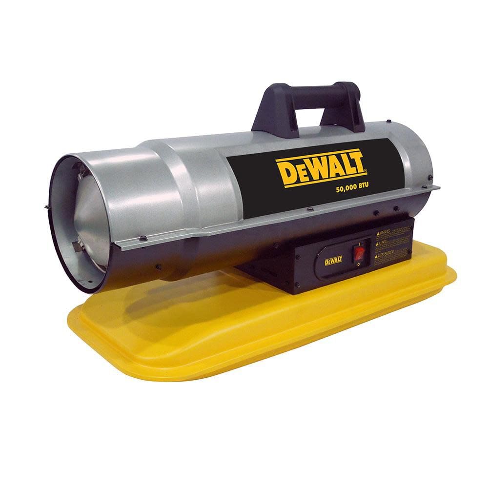 DEWALT F340670 50,000 BTU Kerosene Construction Heater - Portable Forced Air Heater for Job Sites, Garages, Workshops & Outdoor Work in Cold Weather