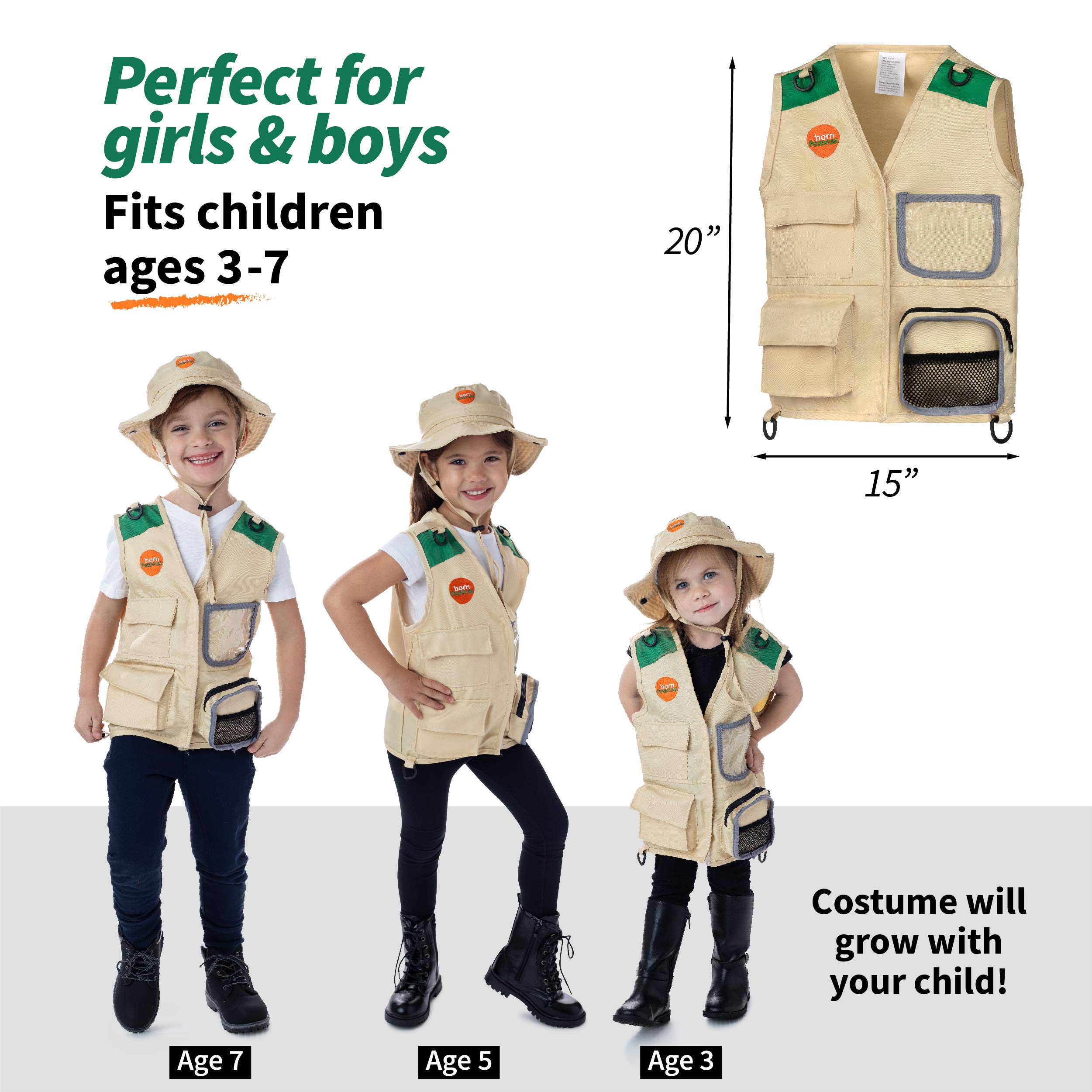 Born Toys Kids Pretend Play Costume Set for Boys & Girls - Dress Up Outfits for Role Play, Halloween & Birthday Parties