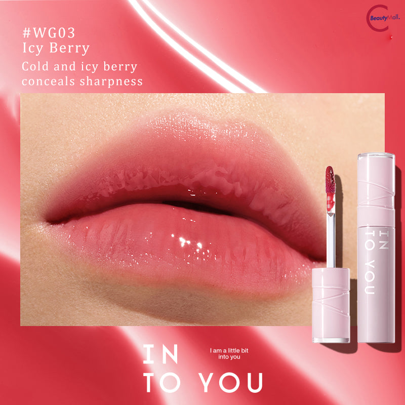 INTO YOU Water Gloss Lip Gloss - Hydrating Shine & Moisturizing Lip Gloss for Women, Long Lasting & Non-Sticky - Perfect for Daily Wear, Parties & Makeup Looks