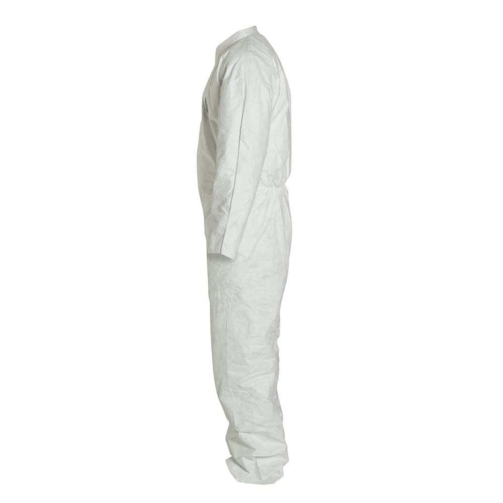 DuPont Tyvek 400 TY120S Disposable Protective Coverall - White, Medium (25 Pack) | Chemical & Biological Protection for Medical, Industrial & Hazardous Work Environments