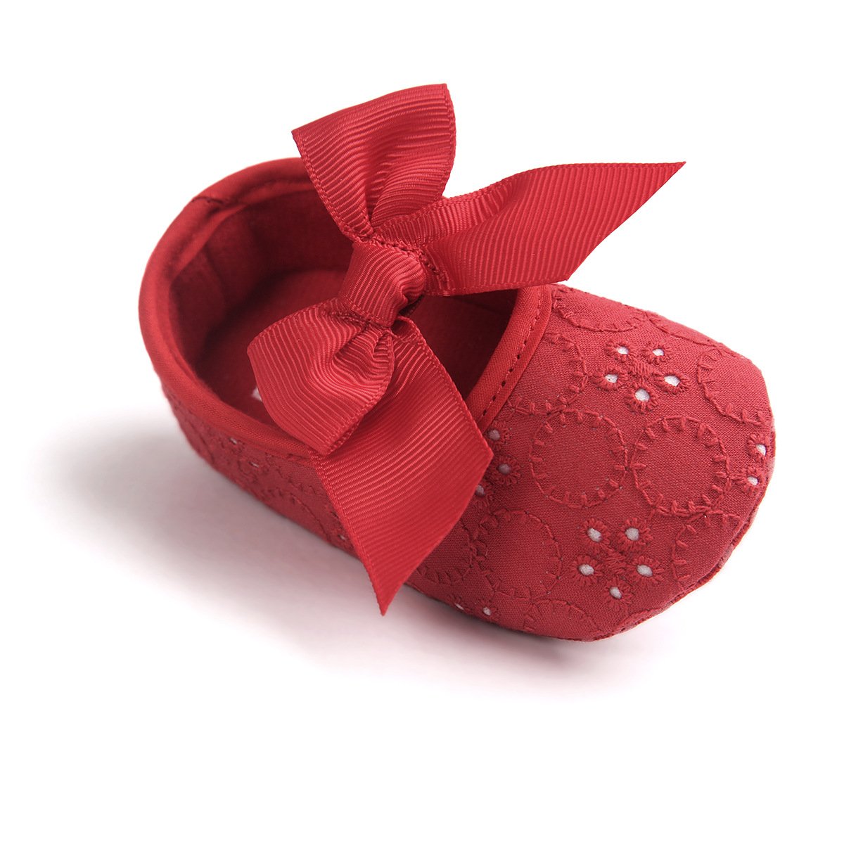 Baby Girls Mary Jane Flats - Anti-Slip Rubber Sole Bow Dress Shoes for Toddlers | Perfect for Princess Costumes, Parties & Special Occasions