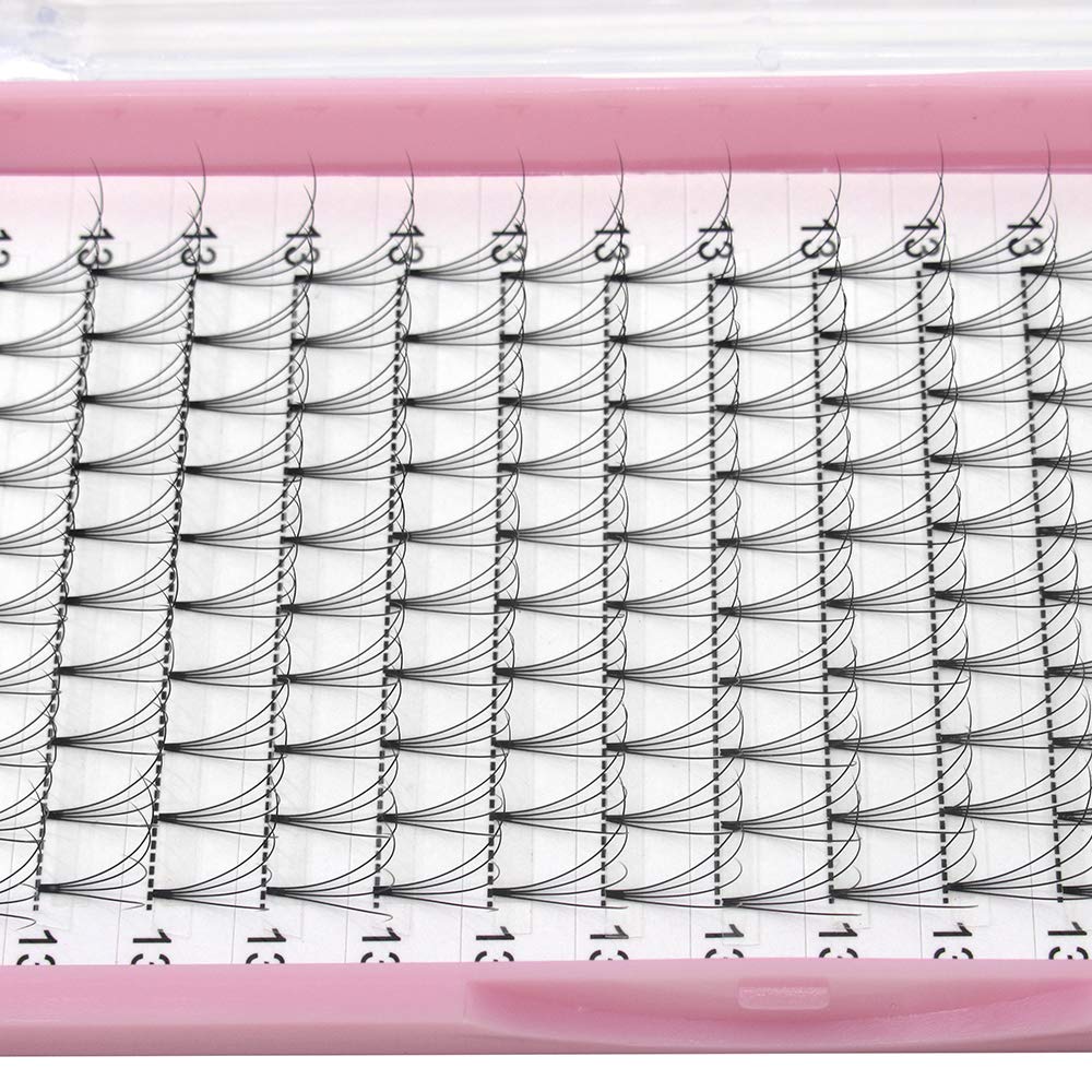 4D 6D 8D Premade Volume Eyelash Extensions - Short Stem .07 .10 C D Curl 9-15mm Mix - Perfect for Bridal, Party & Special Occasion Makeup