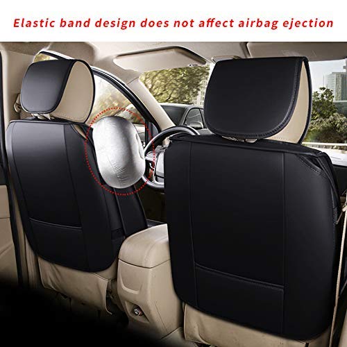 Premium 3D Surround Luxury PU Leather Car Seat Covers Full Set - 7-Seat Universal Fit for Most Cars, Trucks & SUVs | Airbag Compatible | Front & Rear Cushion Protection | Perfect for Family Road Trips, Commuting & Long Drives