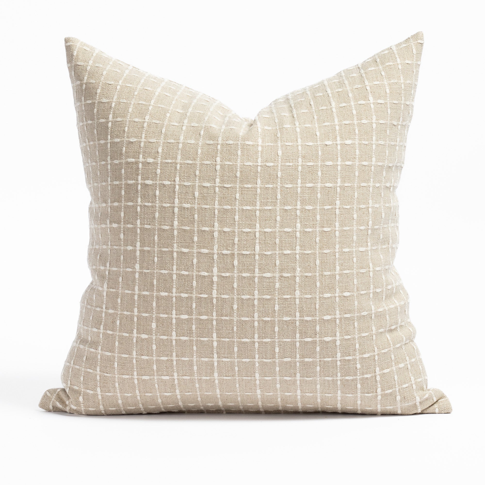 Premium 20x20 Inch Natural Cotton Throw Pillow - Soft & Breathable for Sofa, Bed, or Outdoor Decor - Chase Collection