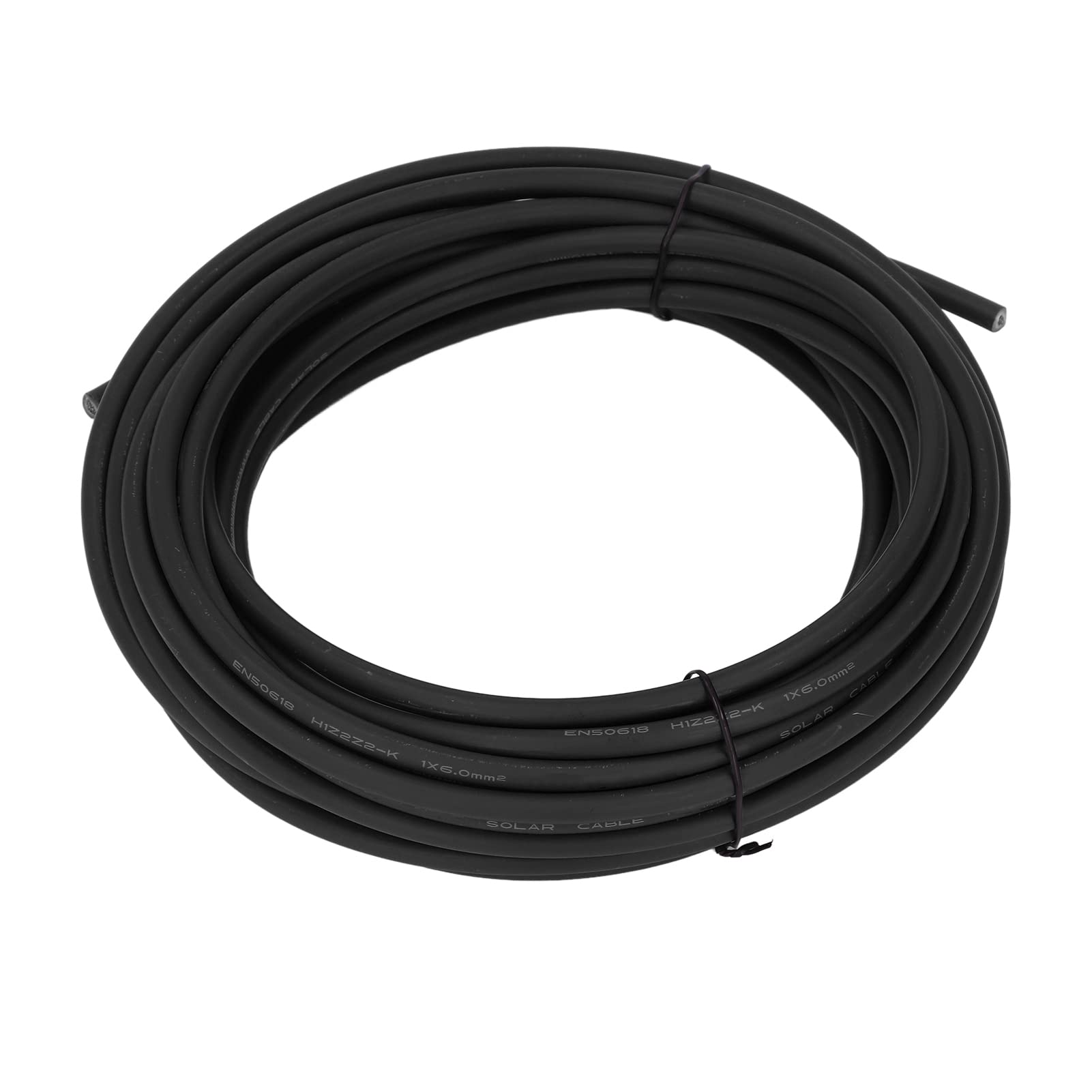 High Voltage Solar PV Wire - 6mm² Low Resistance Solar Extension Cable with Double Layer Insulation (Black 20m/65.6ft) for Solar Panel Connection - Perfect for Home Solar Systems, RV & Off-Grid Power Installations