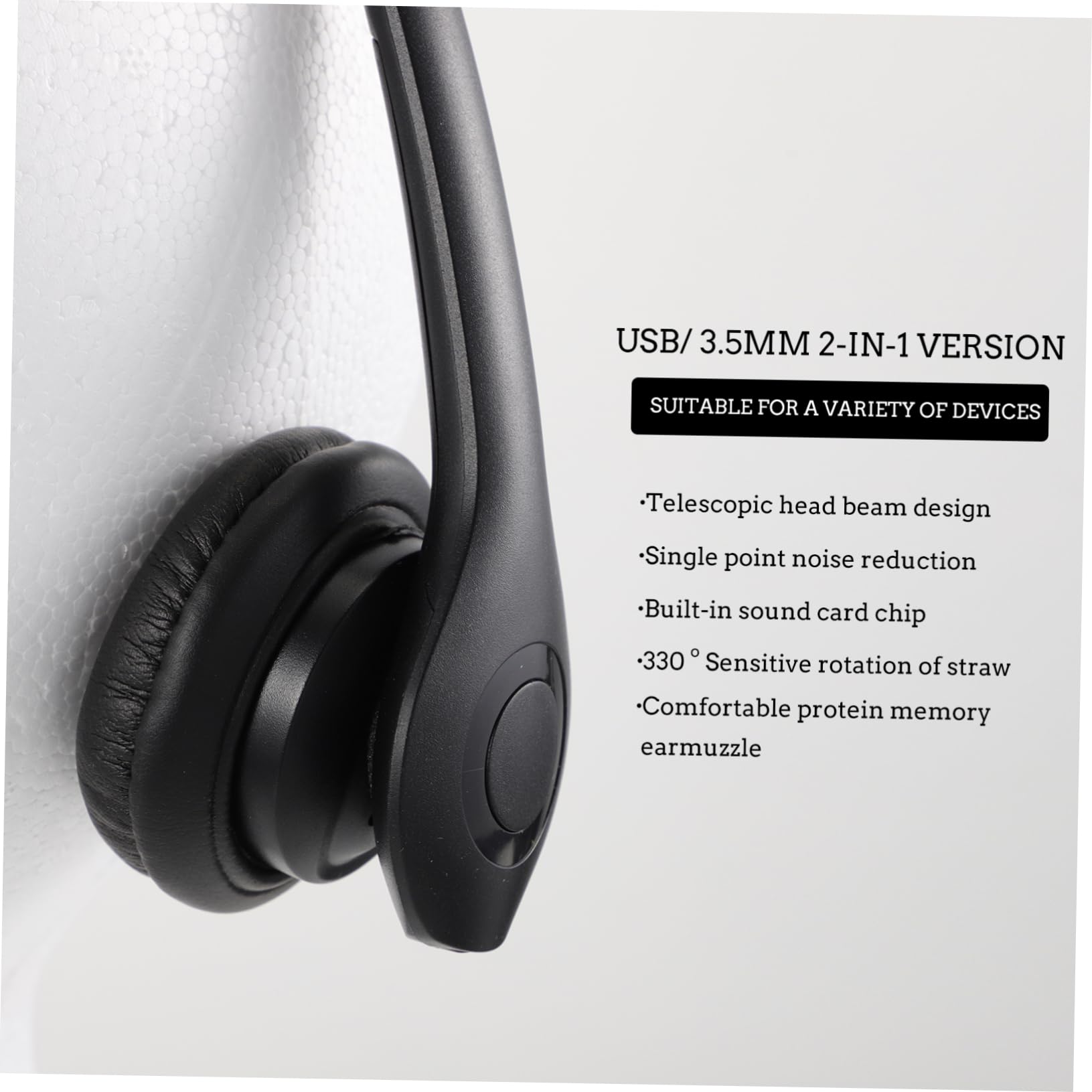 Homoyoyo Wired Headphones with Microphone & In-Line Controls - Noise Isolating Earphones for Gaming, Music & Calls - Durable ABS Cord for Office, Travel & Daily Use