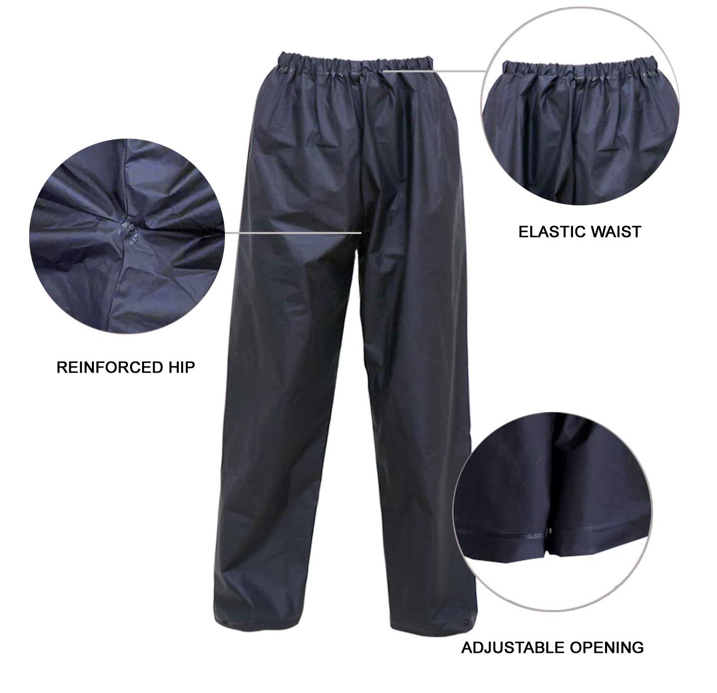 Men's Waterproof Rain Suit - Ultra-Light Rain Jacket & Pants Set for Outdoor Work, Hiking & Fishing | All-Weather Rainwear Gear
