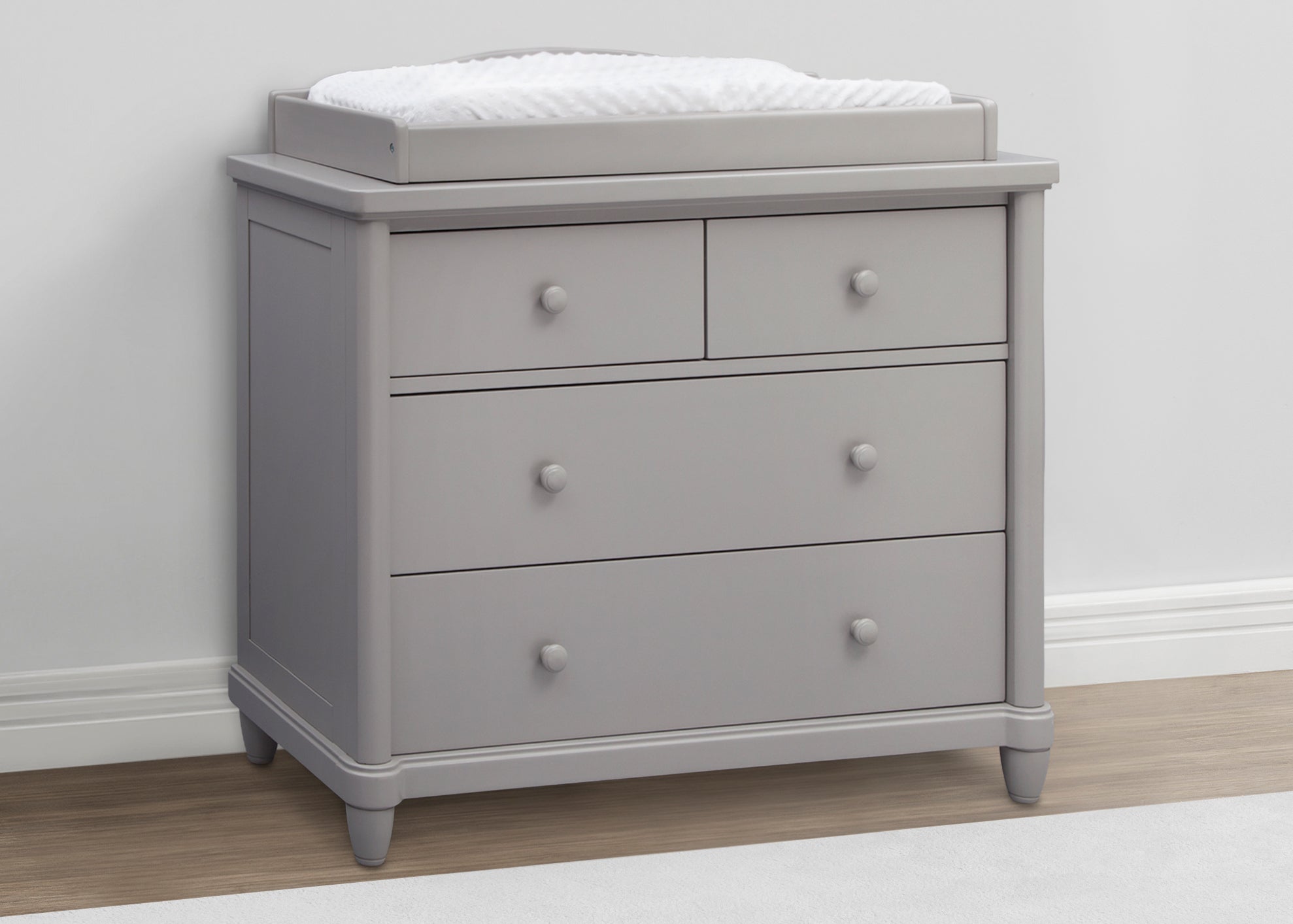 Belmont 4-Drawer Dresser with Changing Top - Nursery Storage Solution for Baby Clothes & Essentials | Perfect for Newborn Care & Organization