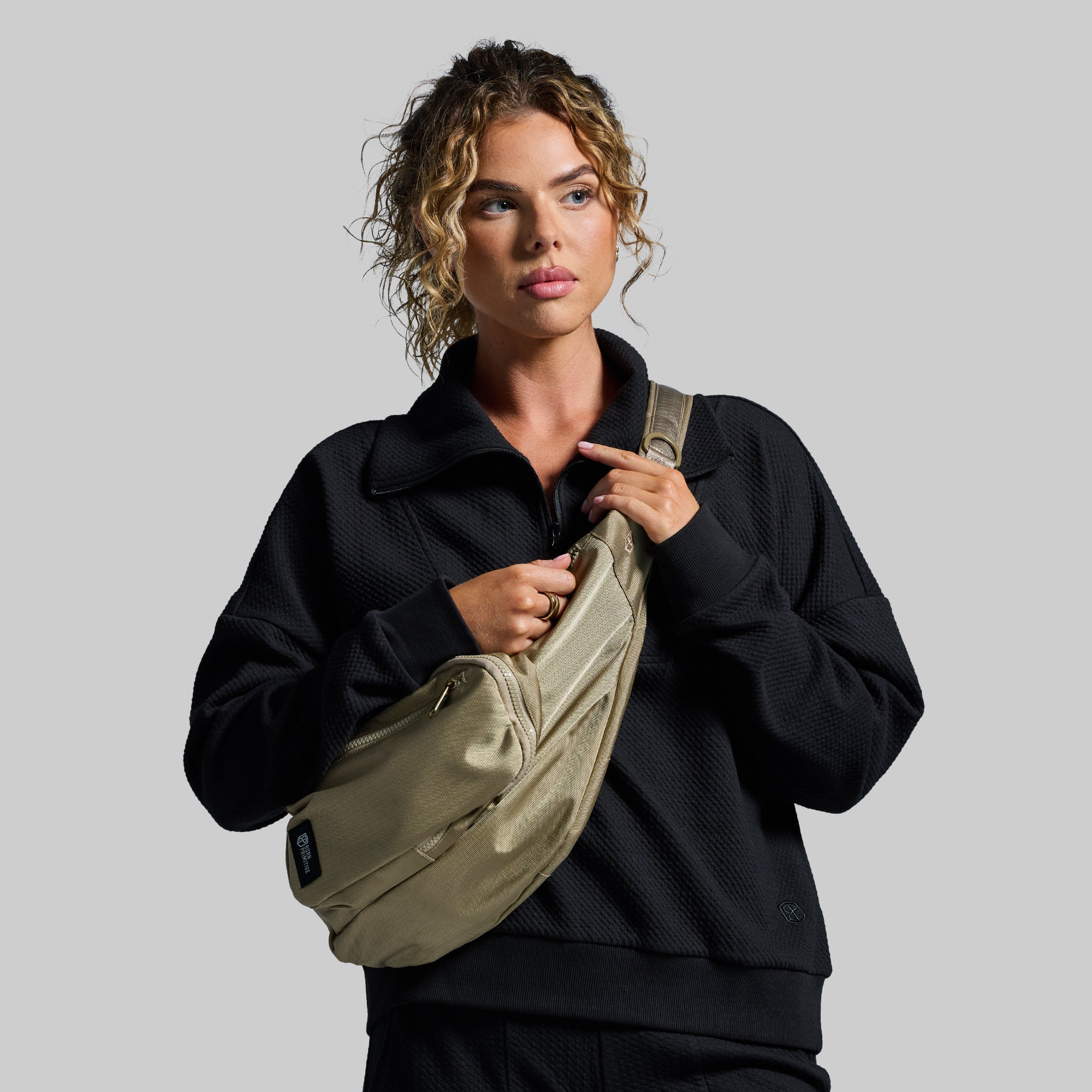 Stylish Tan Sling Bag for Men & Women - Lightweight Crossbody Shoulder Bag with Adjustable Strap - Perfect for Travel, Hiking, Gym & Everyday Use