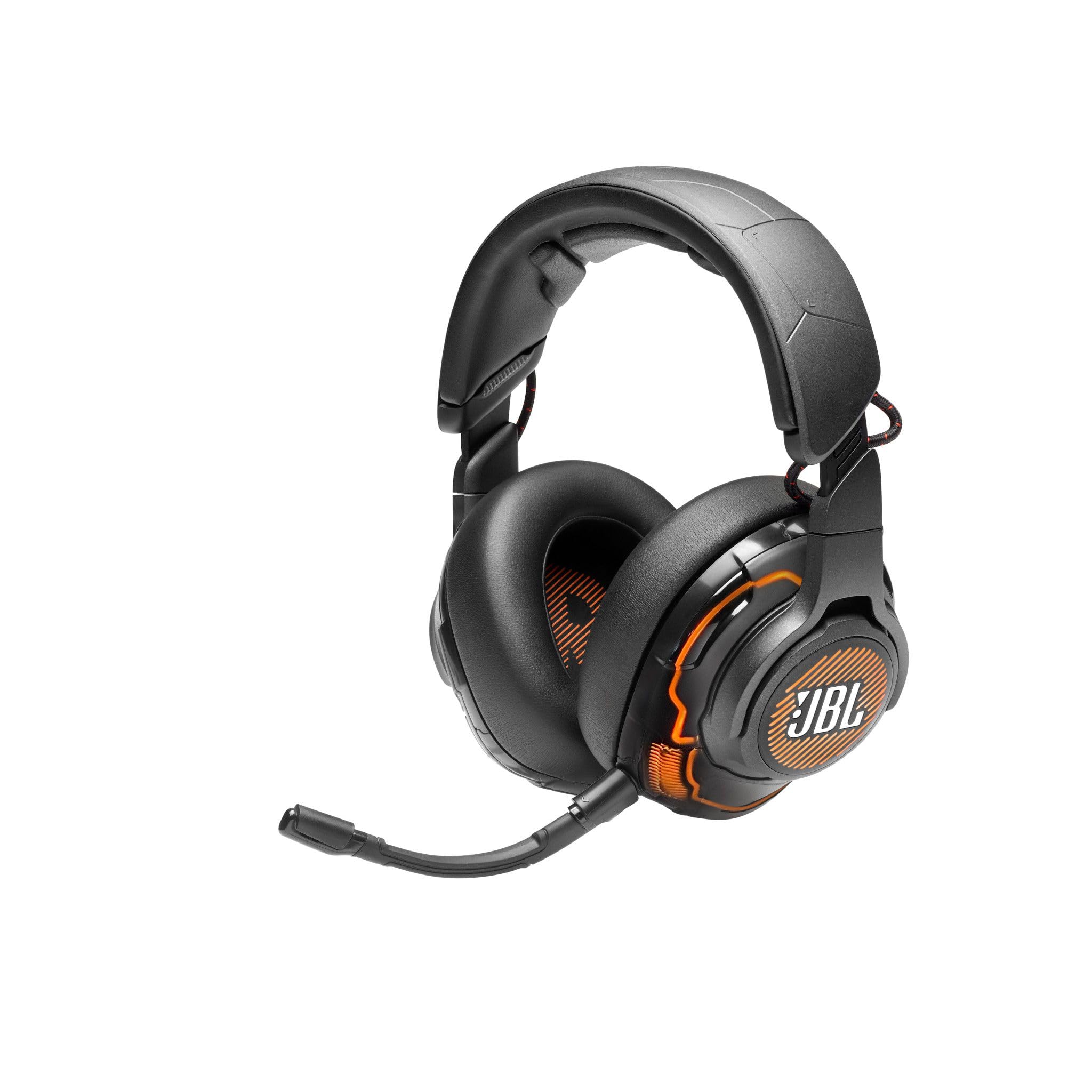 JBL Quantum ONE Over-Ear USB Wired Gaming Headset with Head Tracking & QuantumSPHERE 360 Technology - Noise Cancelling Mic for PC, PS4, PS5, Xbox Series X/S - Perfect for Competitive Gaming & Immersive Audio Experience