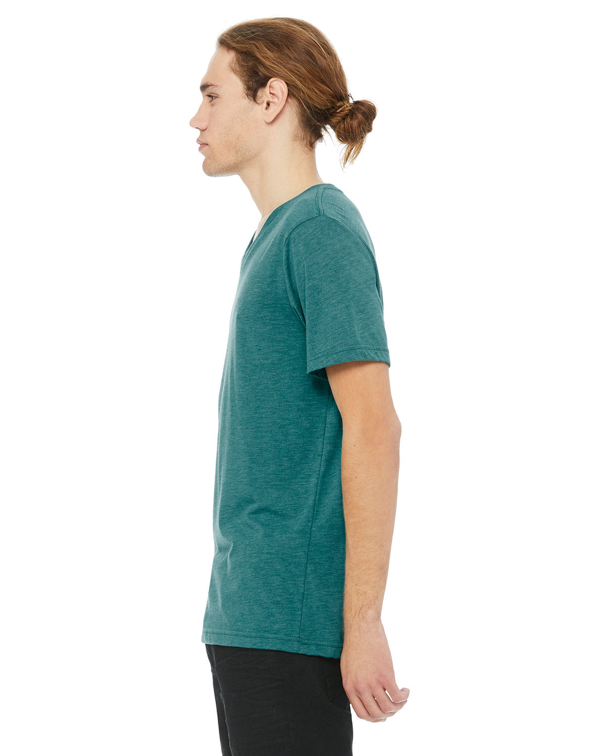 Bella + Canvas 3415C Unisex Triblend V-Neck T-Shirt - Soft Comfortable Tee for Men & Women - Perfect for Casual Wear, Gym & Everyday Outfits
