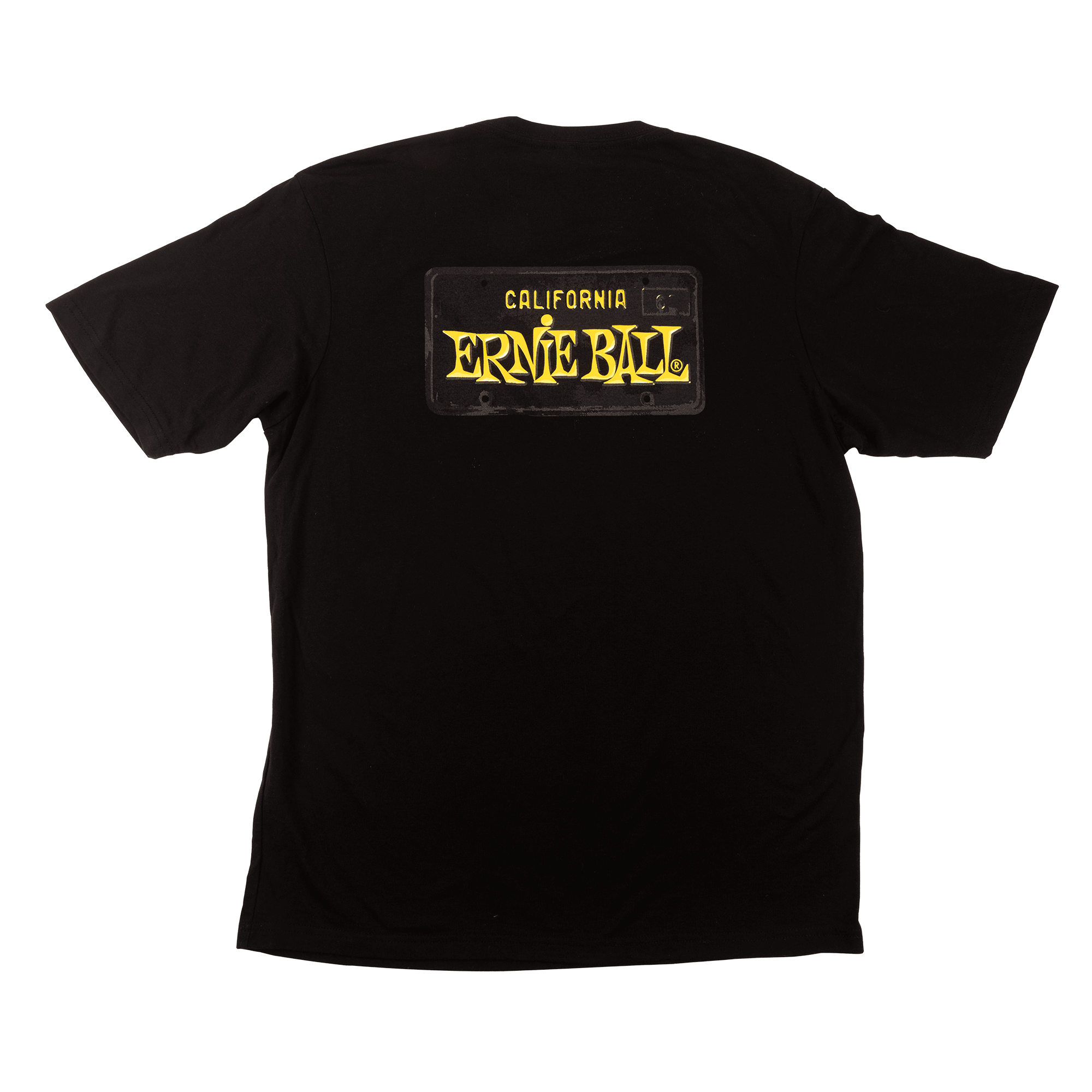 Ernie Ball California License Plate T-Shirt - XL Size | Vintage Rock Band Tee for Concerts & Casual Wear