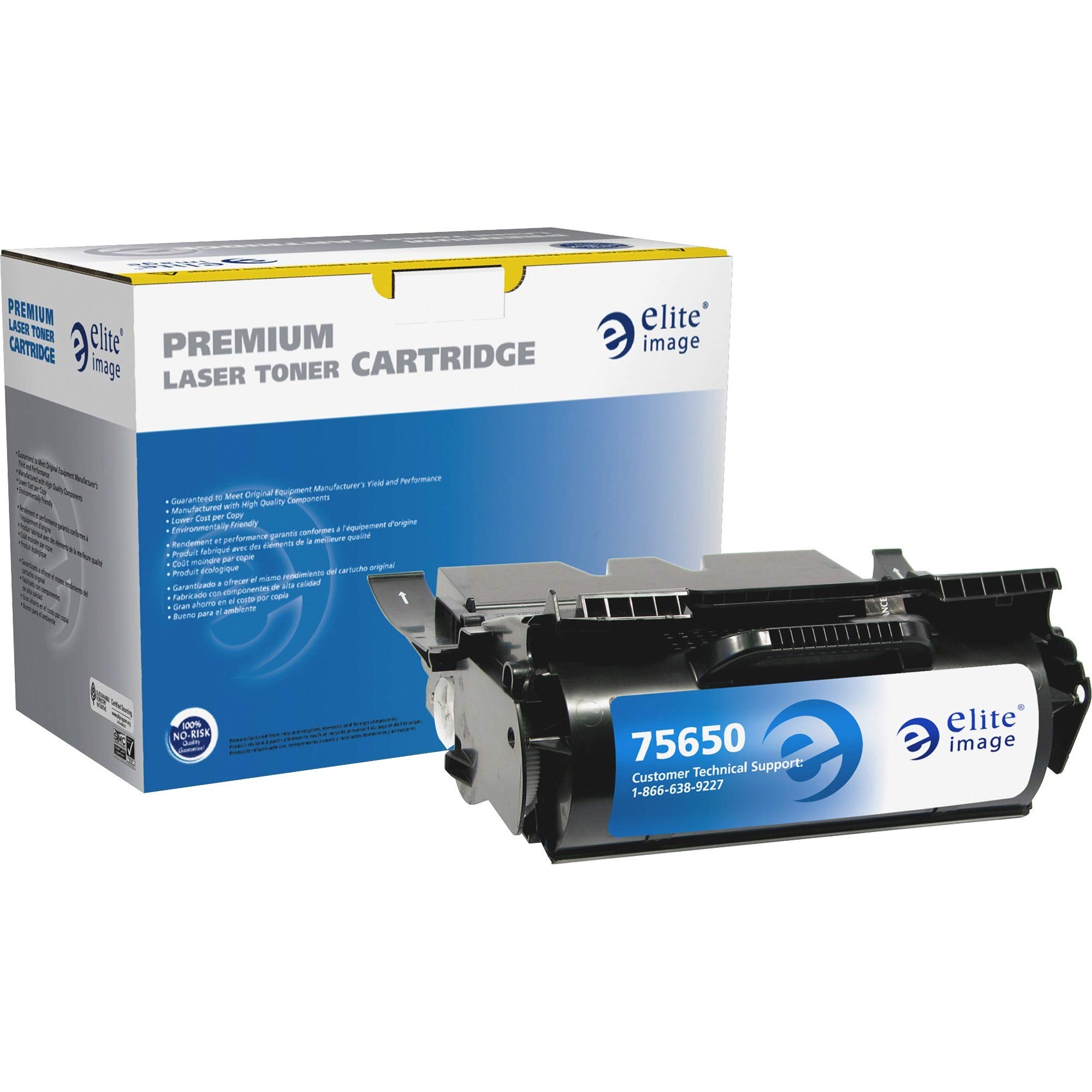 Elite Image 75650 Remanufactured Toner Cartridge - High Yield Compatible Printer Ink for HP, Canon, Brother - Perfect for Home Office & Small Business Printing Needs
