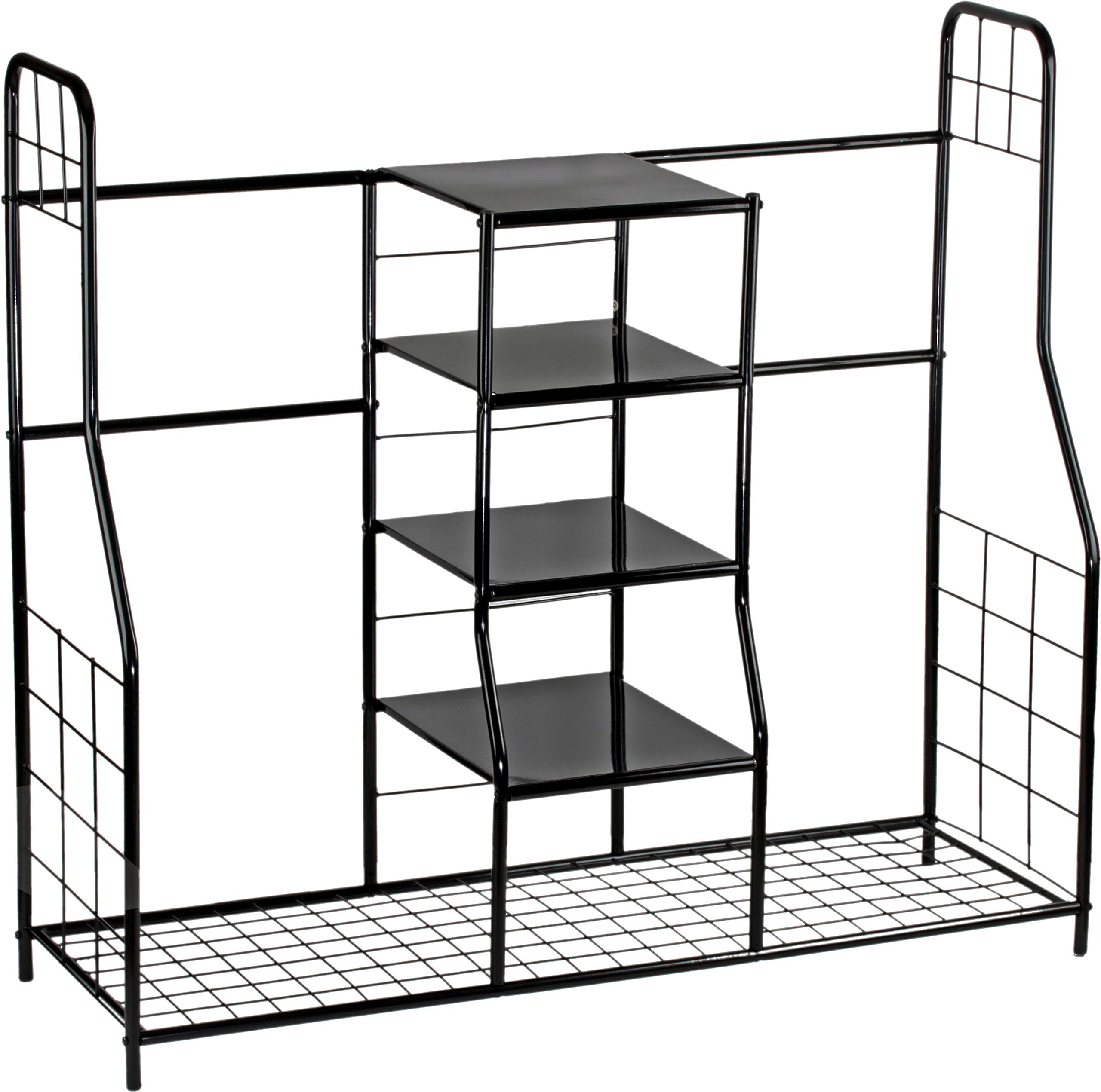 Home-it Extra Large Golf Organizer - Dual Storage Rack for Golf Bags, Clubs, Balls & Accessories | Golf Equipment Organizer for Garage, Basement & Home | Perfect for Golf Enthusiasts & Sports Gear Storage