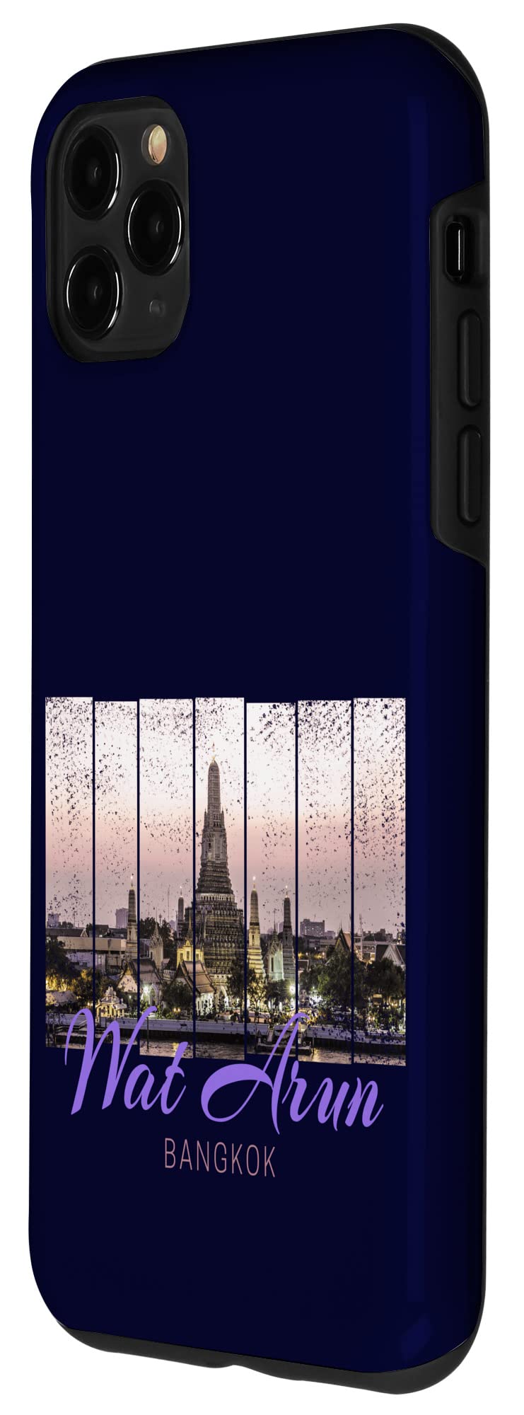 iPhone 11 Pro Max Case with Vintage Wat Arun Temple Sunset Design - Durable Protective Cover for Travel Enthusiasts & Photography Lovers