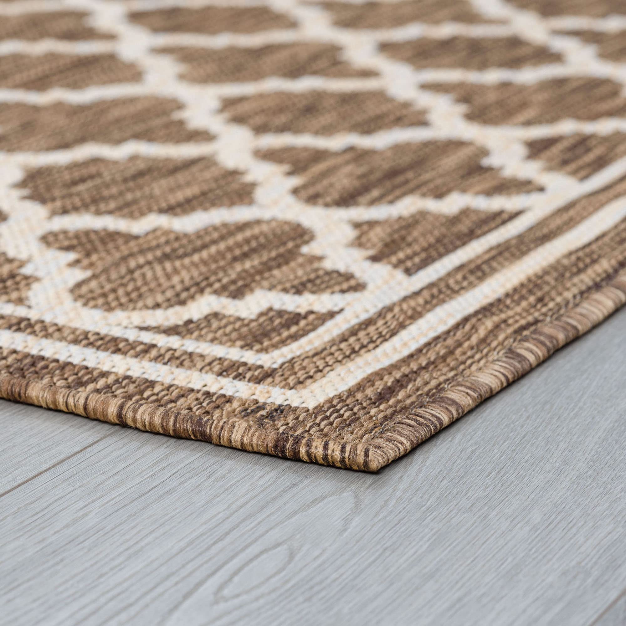 9x12 Waterproof Gold Indoor Outdoor Rug - Durable for Patio, Deck, Porch, Entryway - All-Weather Area Carpet for Garden, Poolside, Balcony & Backyard Decor