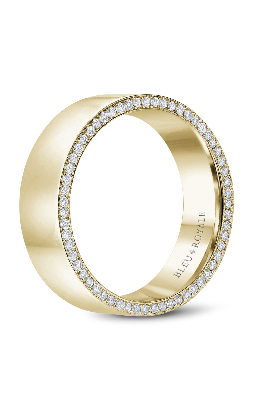 Bleu Royale Men's Wedding Band RYL 022YD75 - 14K Yellow Gold Classic Ring for Grooms & Anniversary Gifts | Perfect for Weddings, Engagements & Special Occasions
