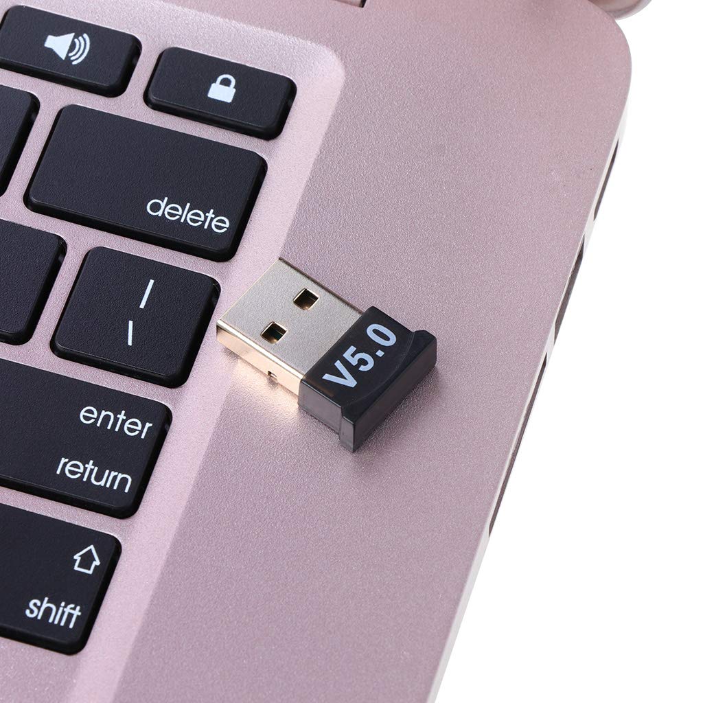 MISUVRSE Bluetooth 5.0 Adapter Transmitter & Receiver - Wireless USB Dongle for PC, Laptop, Desktop, Keyboard, Mouse, Headset, Speaker, Nintendo Switch | Plug & Play for Home Office, Gaming, and Entertainment