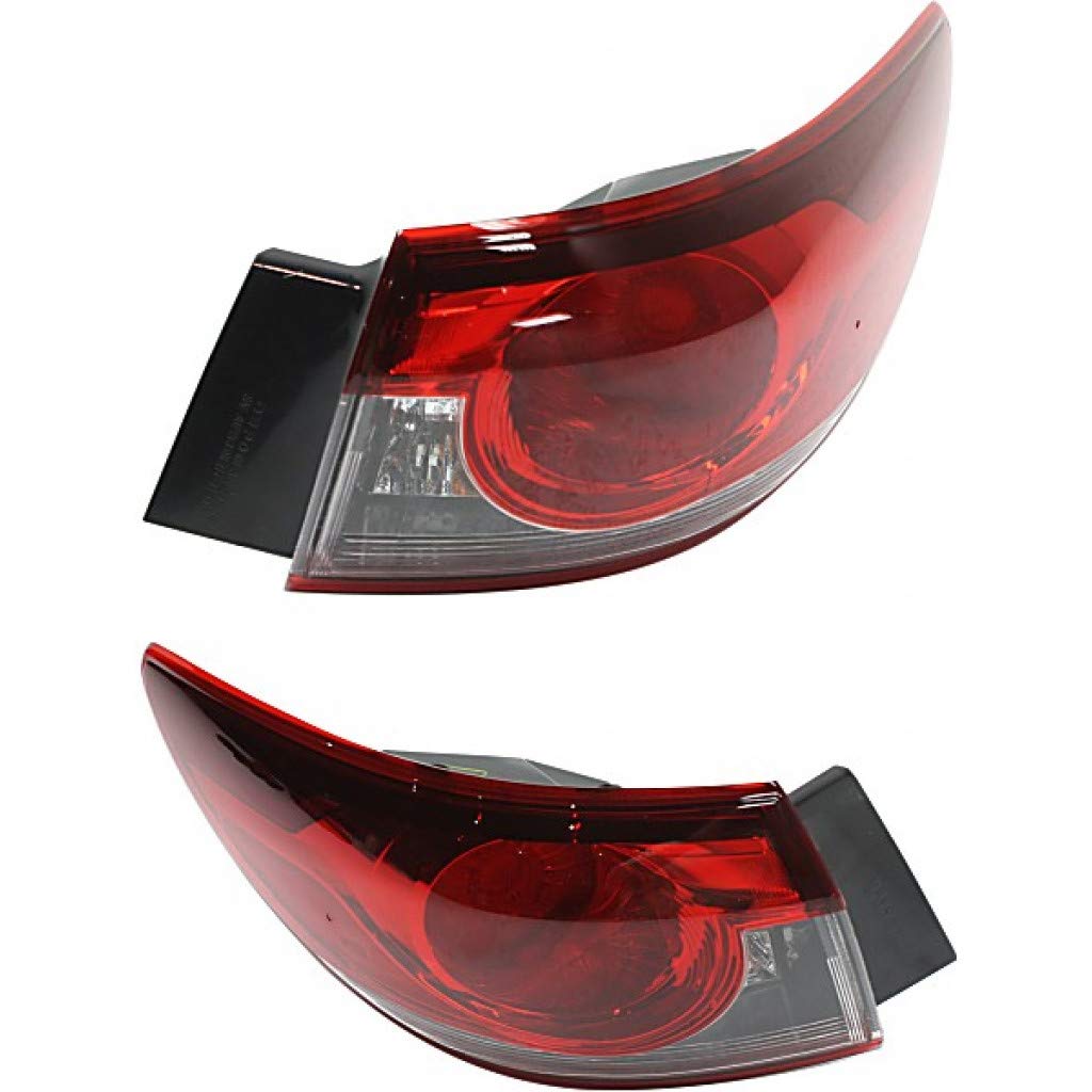 2014-2017 Mazda 6 LED Tail Light Assembly - DOT Certified Pair (Driver & Passenger Side) with Bulbs - MA2804113 MA2805113 | Perfect for Night Driving & Enhanced Vehicle Safety