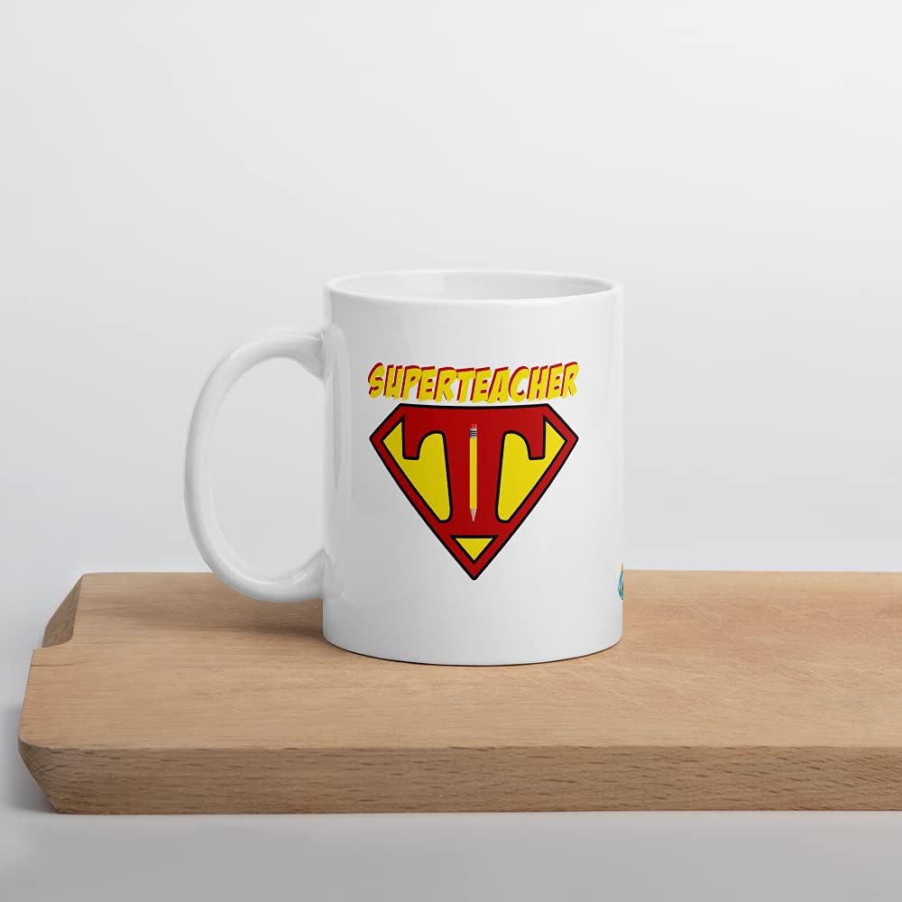 Funny Super Teacher Back to School Coffee Mugs - Perfect First Day of School Gifts for Kids, Students & Homeschool Moms - Great for Classroom, Teacher Appreciation & Homeschooling