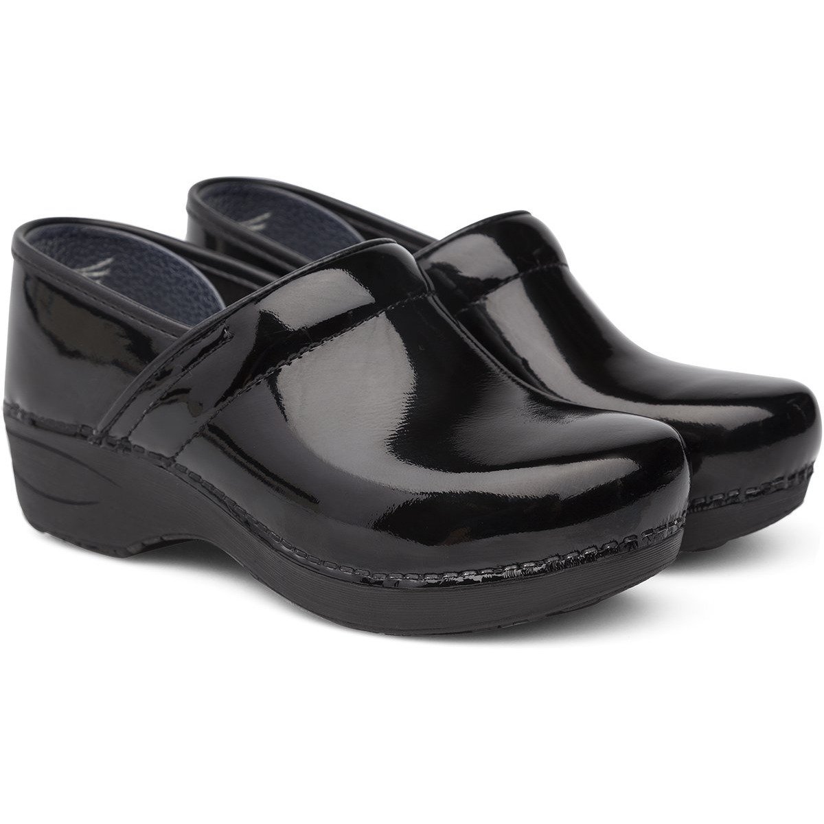 DANSKO XP 2.0 Black Patent Leather Wide Width Professional Clogs - Comfortable Shoes for Nurses, Chefs & Healthcare Workers