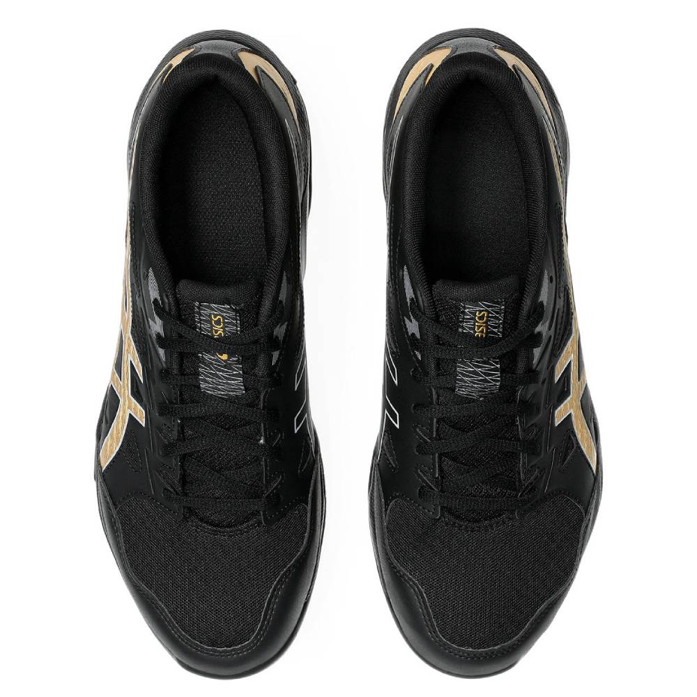 ASICS Gel Rocket 11 Wide Men's Volleyball Shoes - Indoor Court Shoes for Badminton, Squash & Tennis - Non-Marking Rubber Sole (Black/Piedmont Grey) - Perfect for Gym, Sports & Casual Wear
