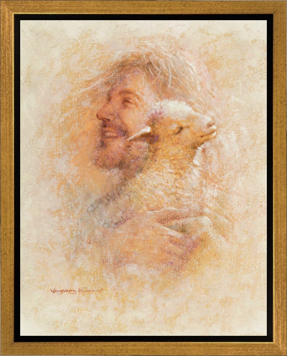 Little Lamb Gallery Wrap Canvas Art - Premium Handmade Nursery Decor for Baby Rooms & Kids Bedrooms - Perfect for Gifts & Home Decoration