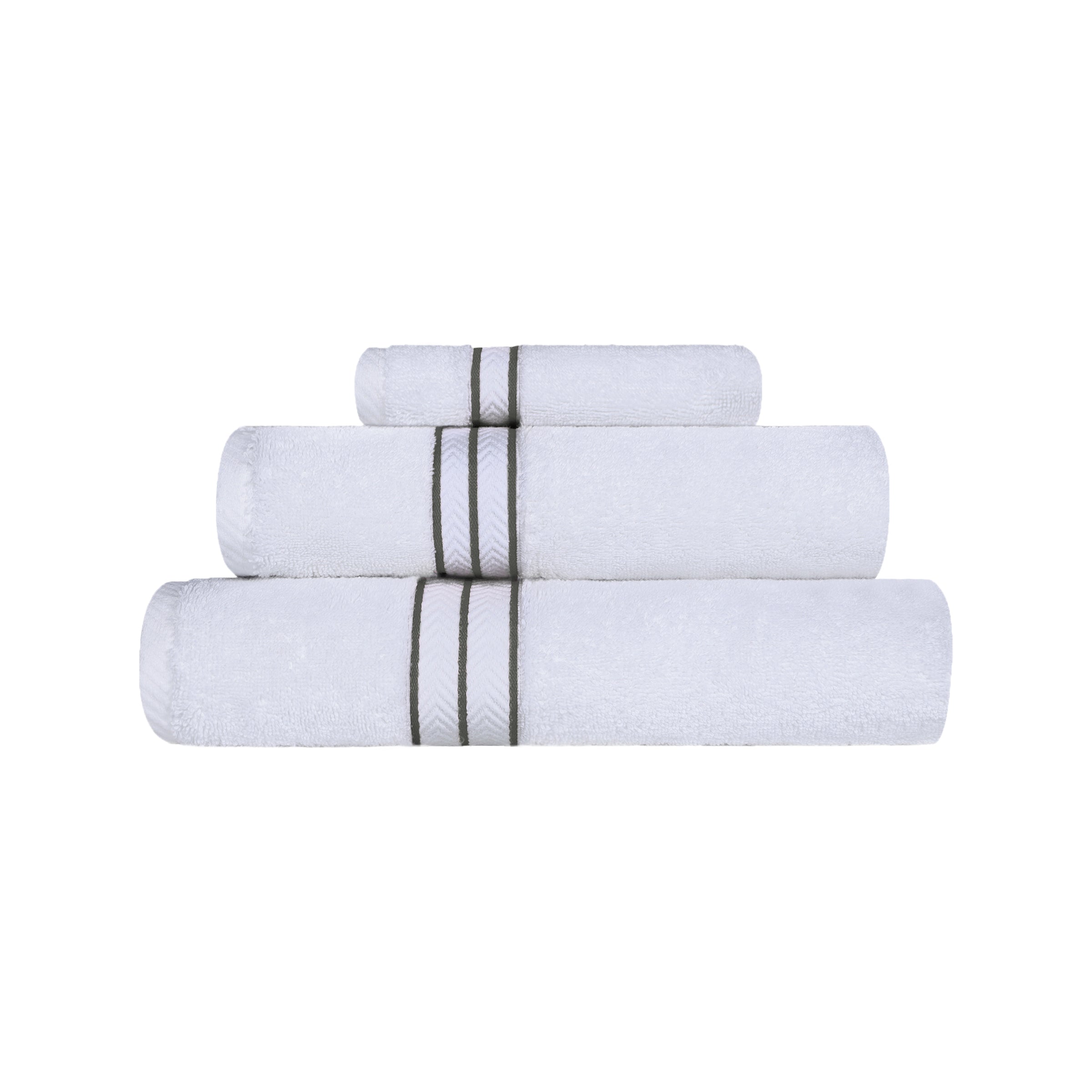 Premium Turkish Cotton Ultra Plush 3-Piece Bath Towel Set - Super Absorbent, Soft & Luxurious for Spa, Gym, Beach & Home Use