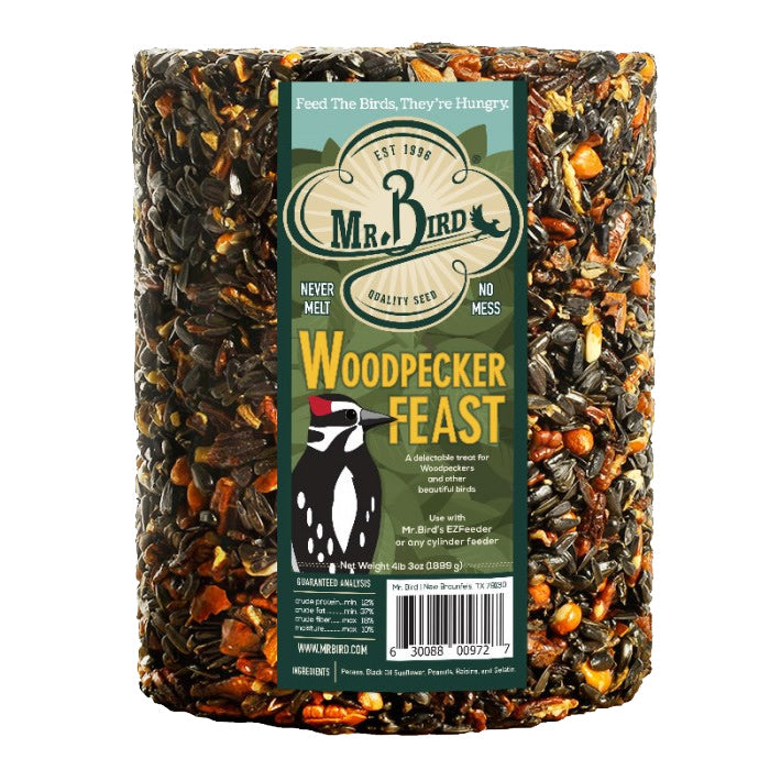 Premium Woodpecker Feeder Cylinder - Large Size for Outdoor Bird Feeding | Attract Woodpeckers to Your Garden or Backyard
